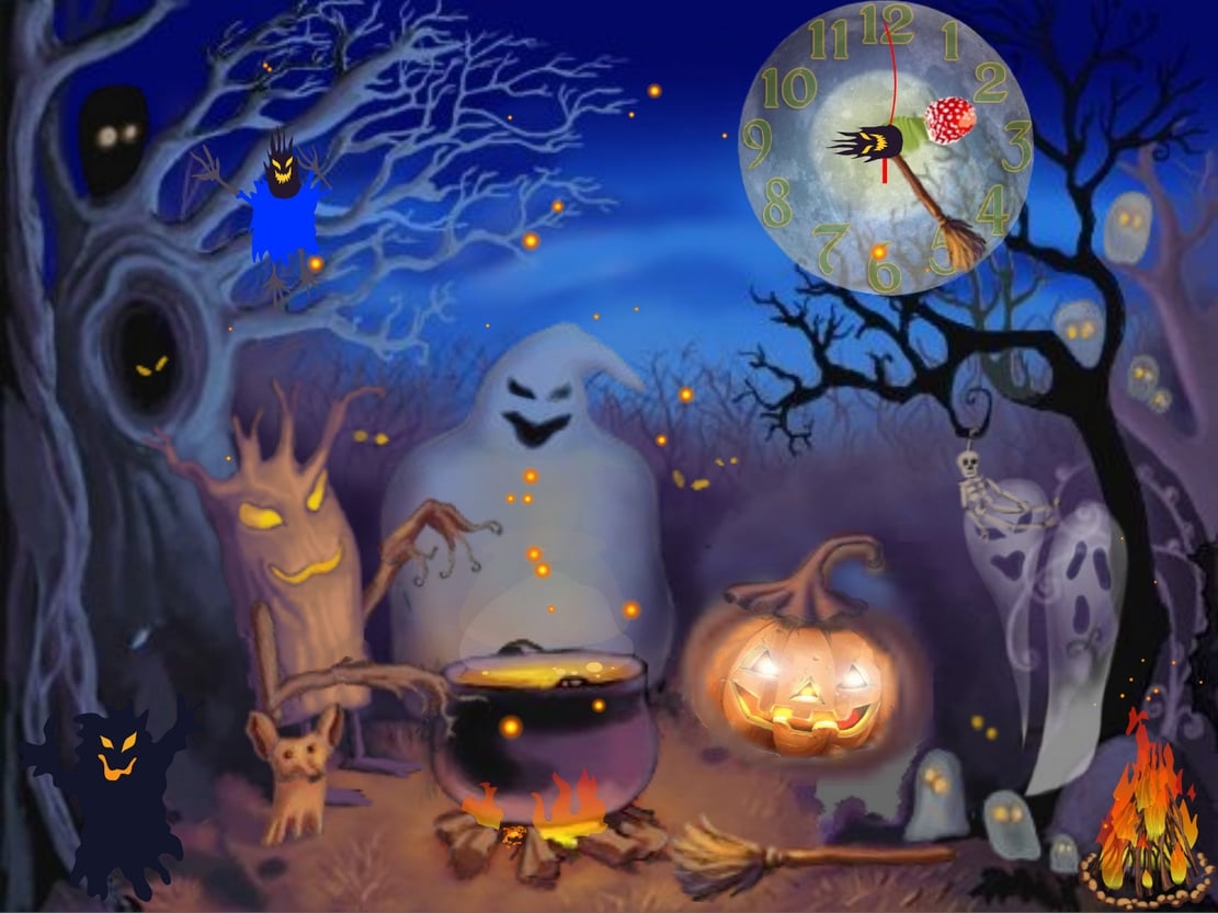 1120x840 Animated Halloween Background, Desktop