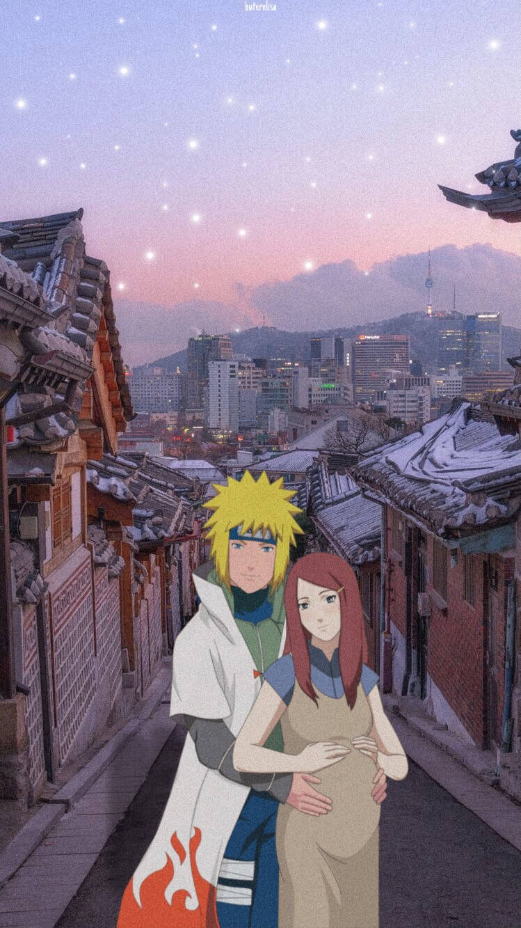 750x1340 Download Minato And Pregnant Kushina Wallpaper, Phone