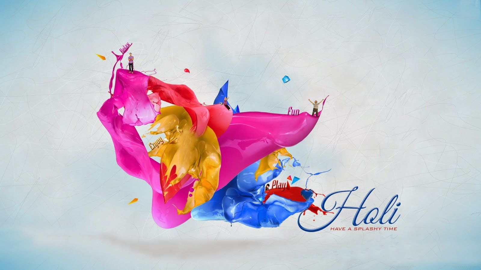 1600x900 Free download Happy Holi in India Desktop Wallpaper Picture One, Desktop