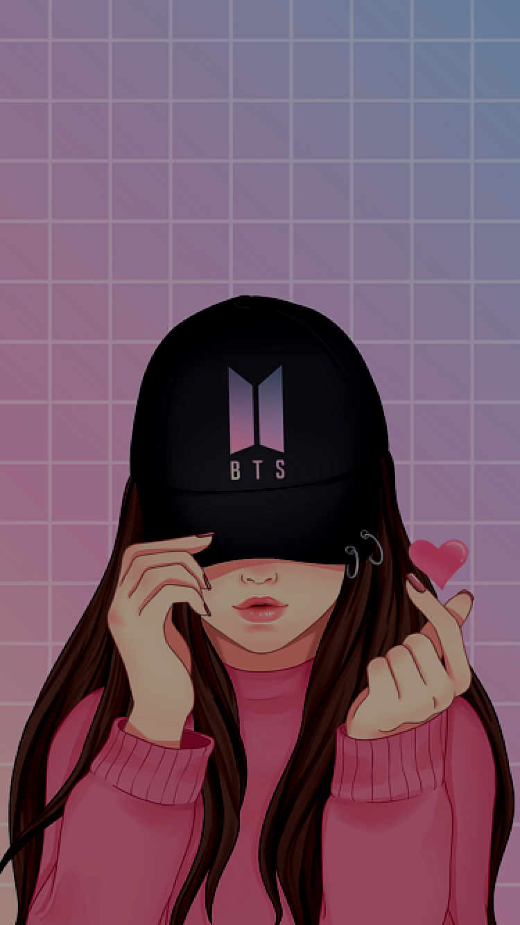 750x1340 bts iphone wallpaper. Cute cartoon wallpaper, Girls cartoon art, Cute love wallpaper, Phone