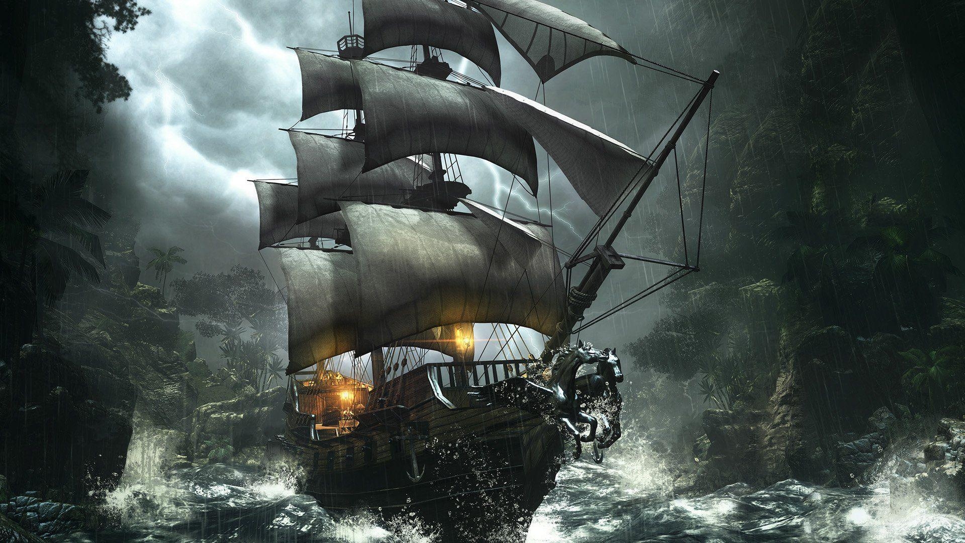 1920x1080 Pirate Ship Wallpaper Image, Desktop