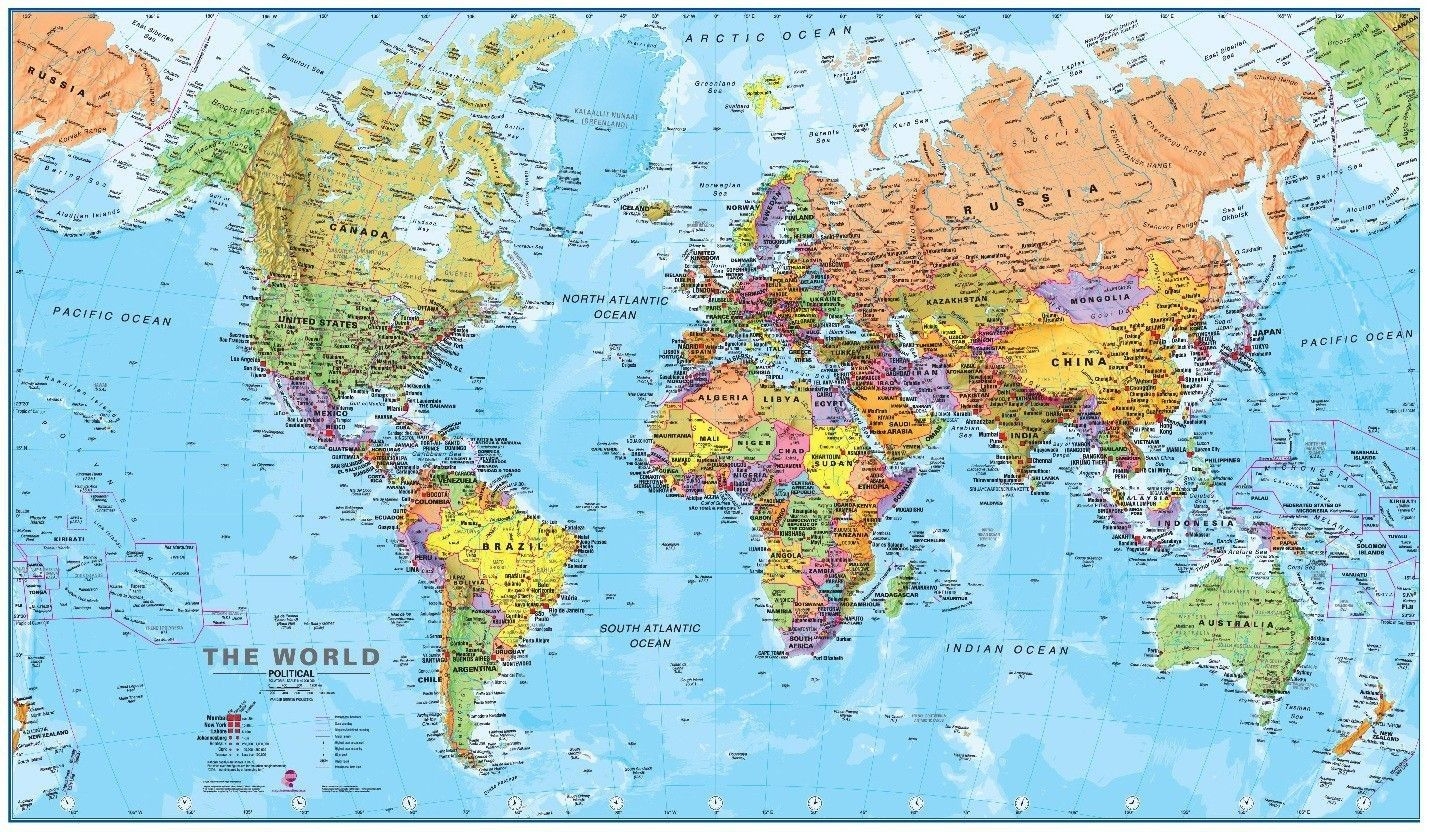 1430x840 World Map Political HD Download, Desktop