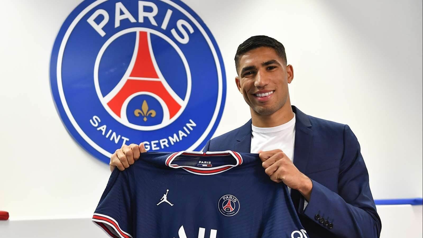 1600x900 PSG signed Achraf Hakimi until 2026, Desktop