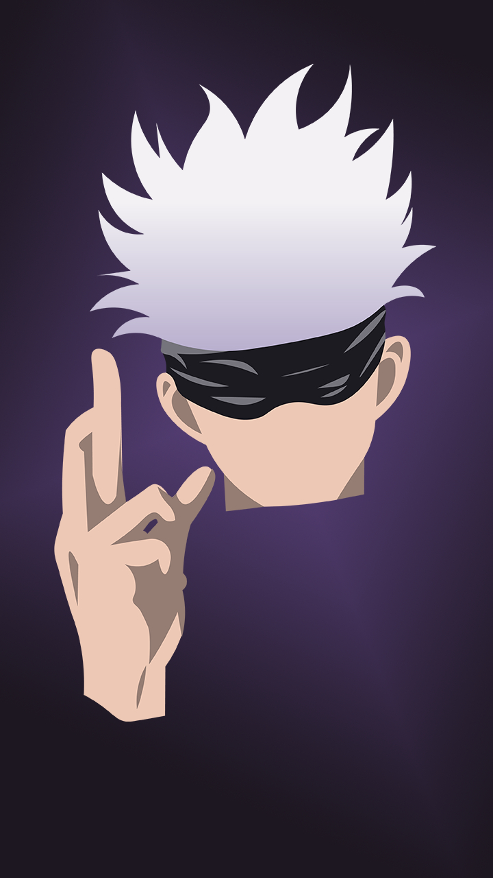 720x1280 Gojo Satoru. Anime background, Minimalist wallpaper, Character art, Phone