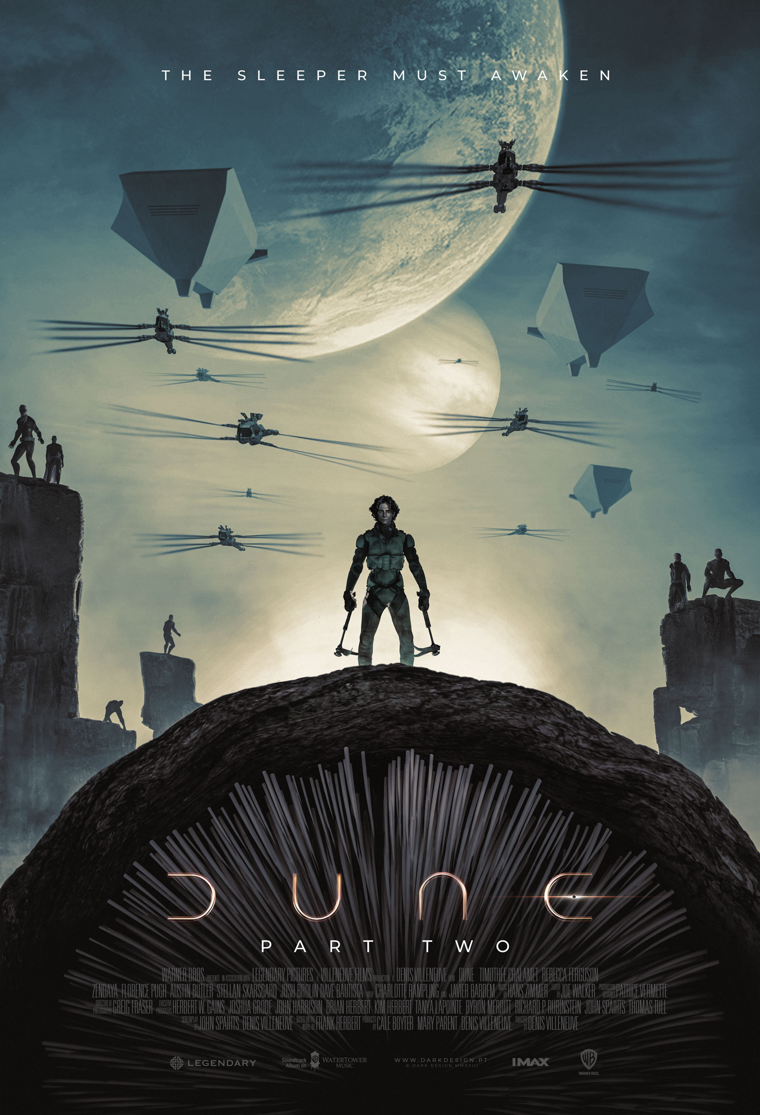 1500x2210 Dune Part Two Theatrical Concept Poster by Dark Design (Nuno Sarnadas), Phone