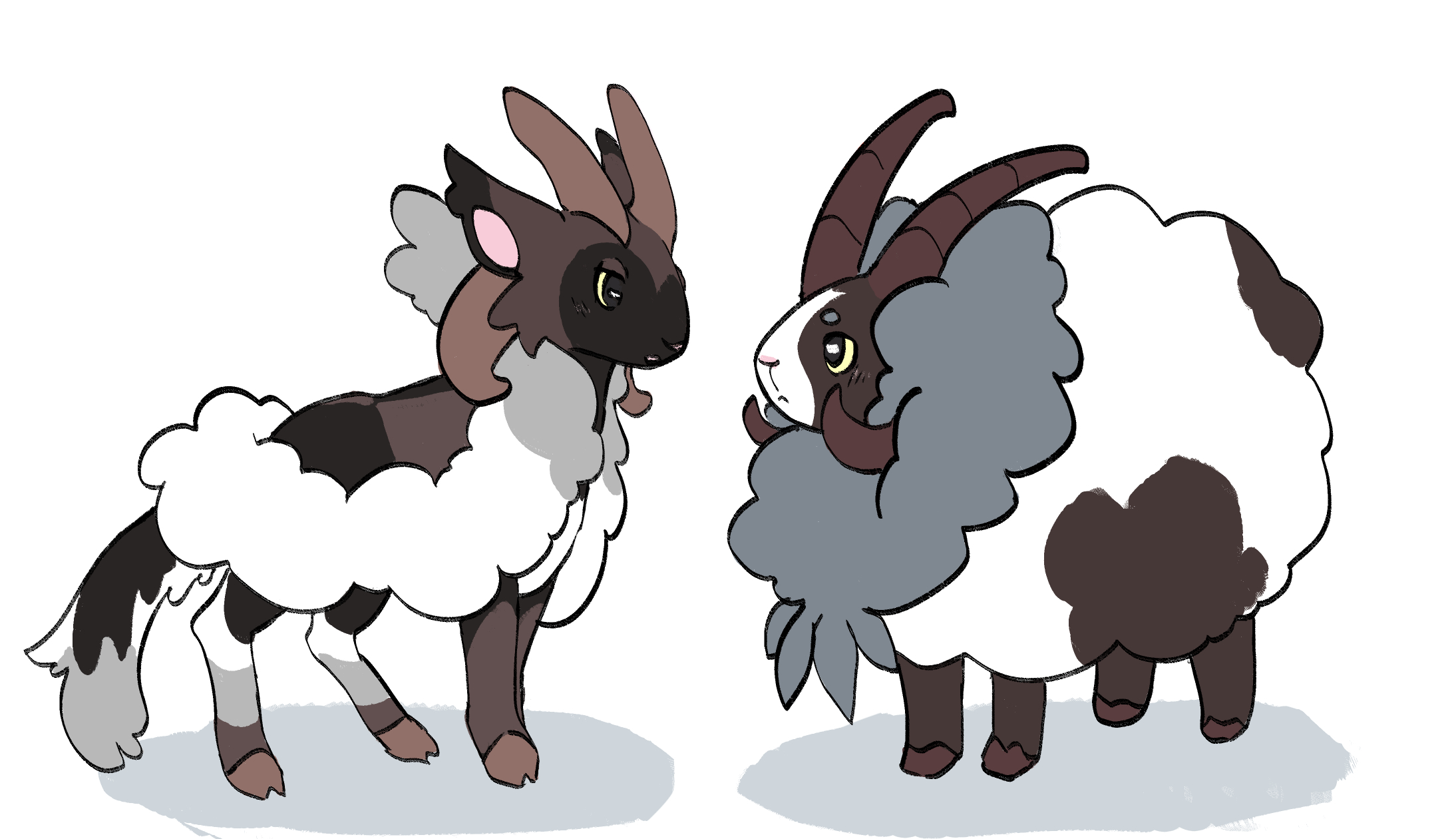 2190x1260 dubwool + unnamed fakemon!, Desktop