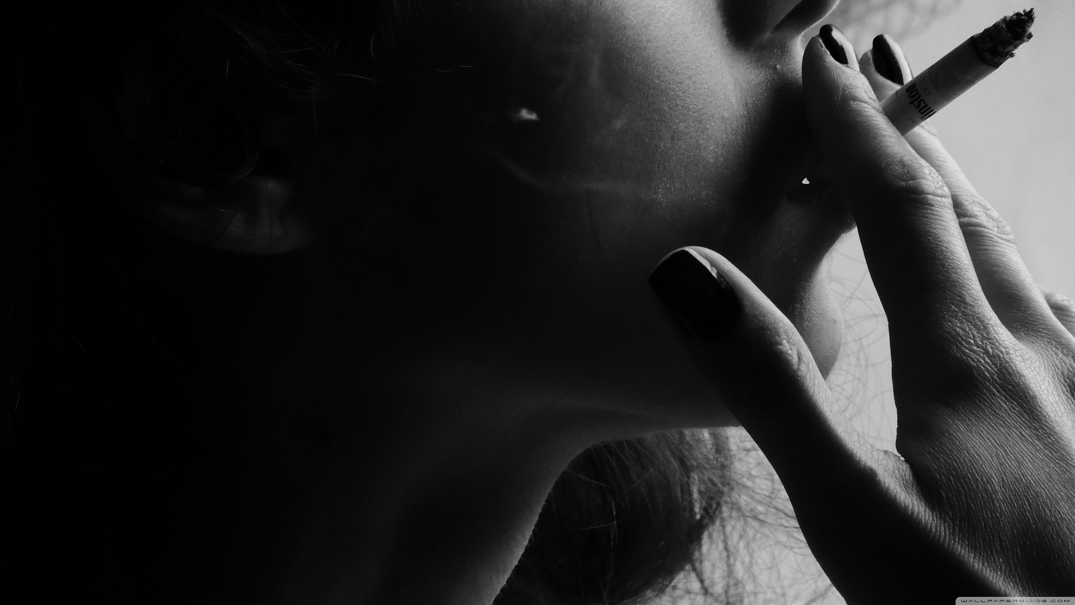 3560x2000 Girl Smoking Wallpaper, Desktop