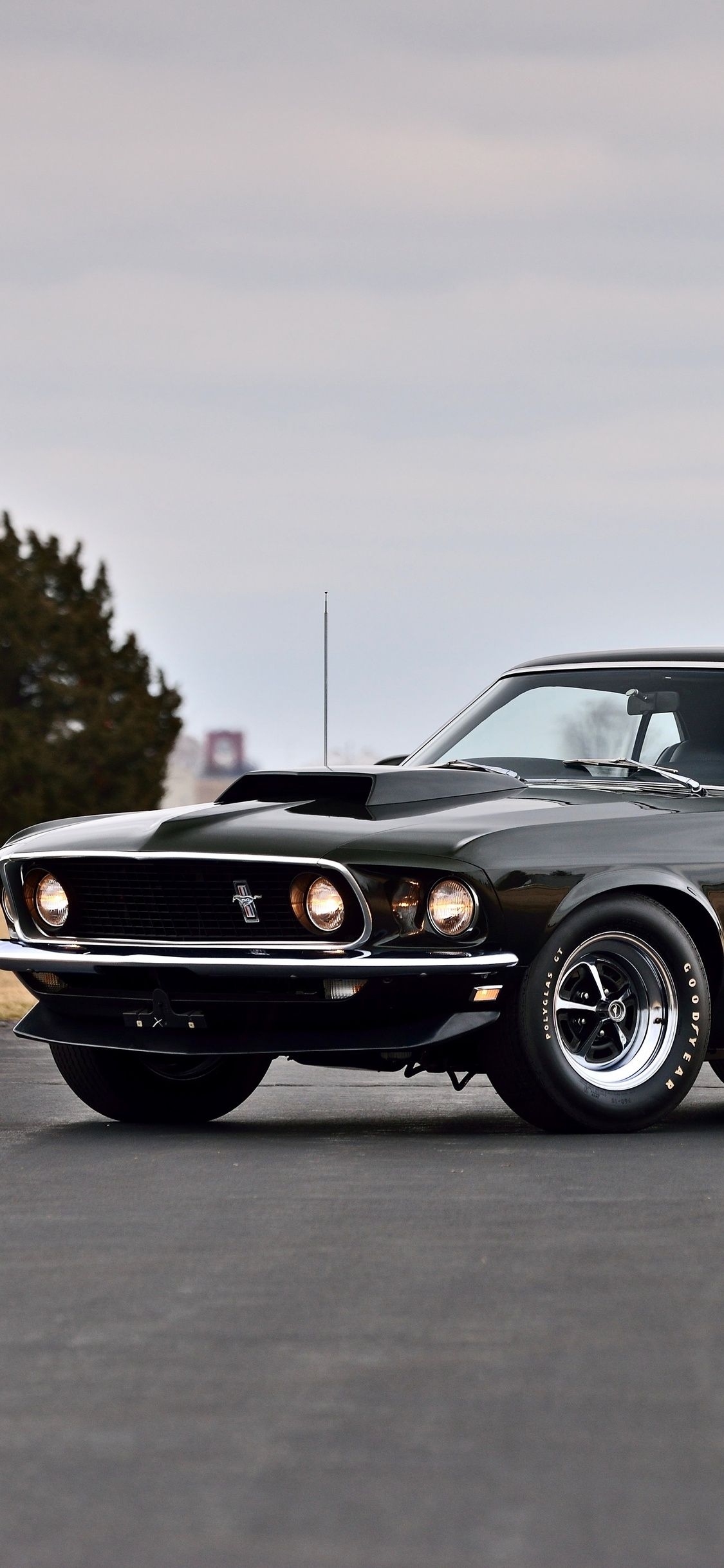 1130x2440 Boss 429 Ford Mustang 1970 HD Wallpaper, Phone