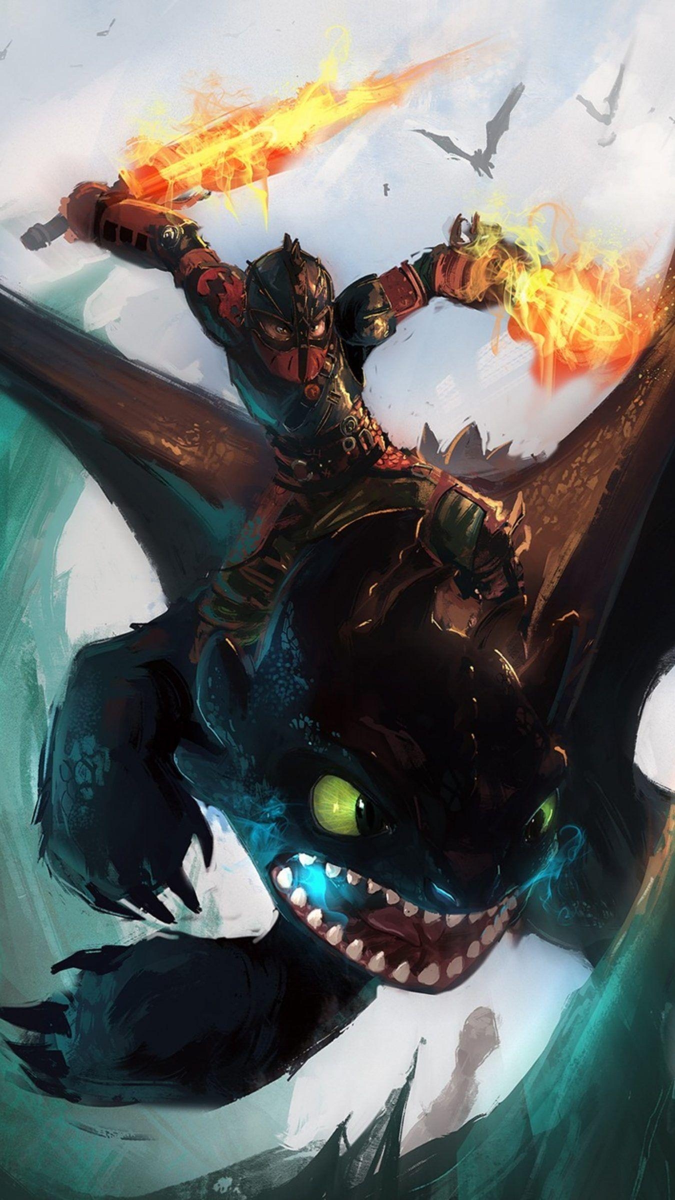 1350x2400 How to Train Your Dragon: The Hidden World HD Wallpaper, Phone