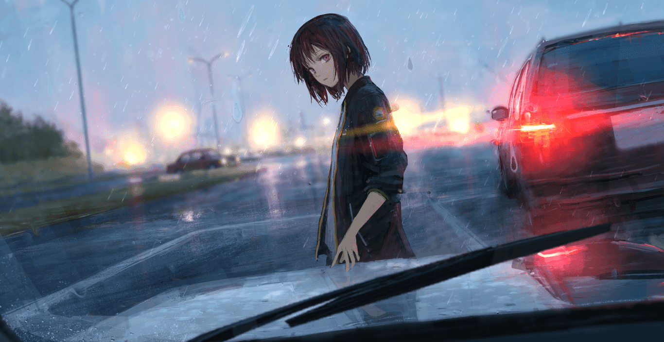 1370x710 Sad Girl Anime Wallpaper Free Sad Girl Anime Background, Desktop