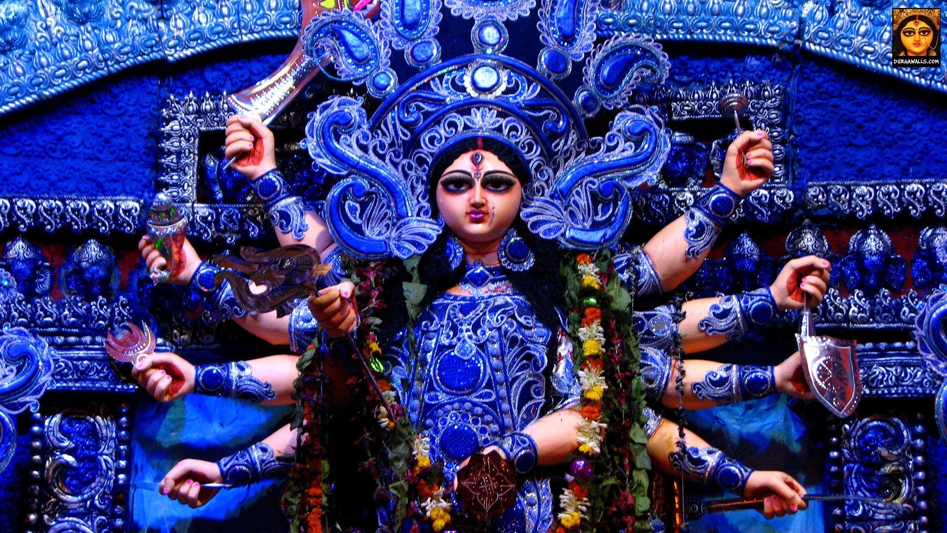 1920x1080 HD Wallpaper of Durga Ma. Maa durga HD wallpaper, Durga puja, Desktop