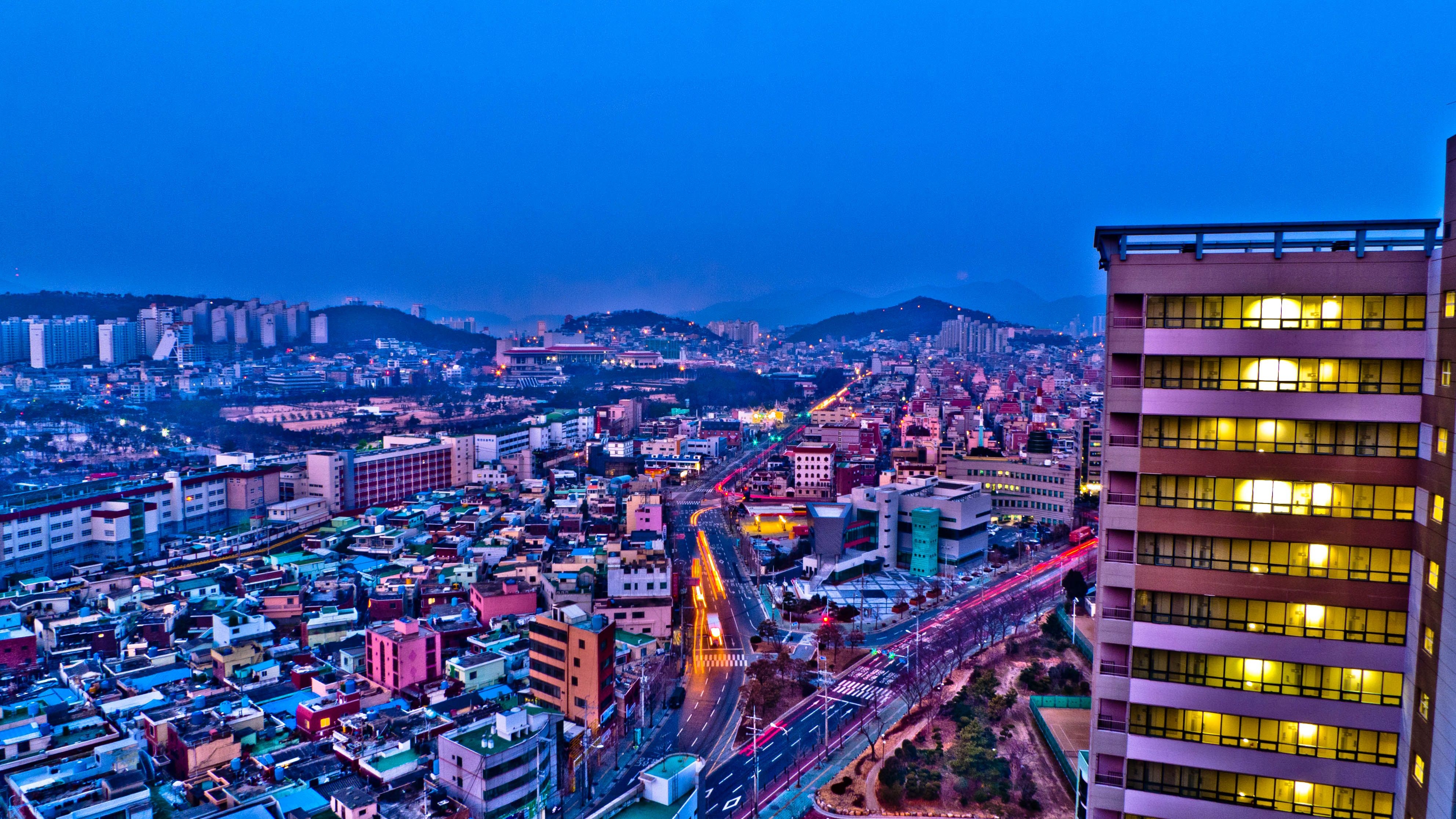 3970x2240 Korea Night Wallpaper Free Korea Night Background, Desktop