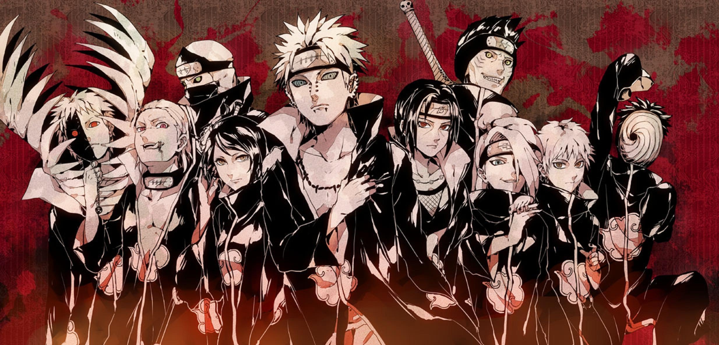 2470x1190 Naruto Akatsuki Wallpaper Free.wallpaperaccess.com, Dual Screen