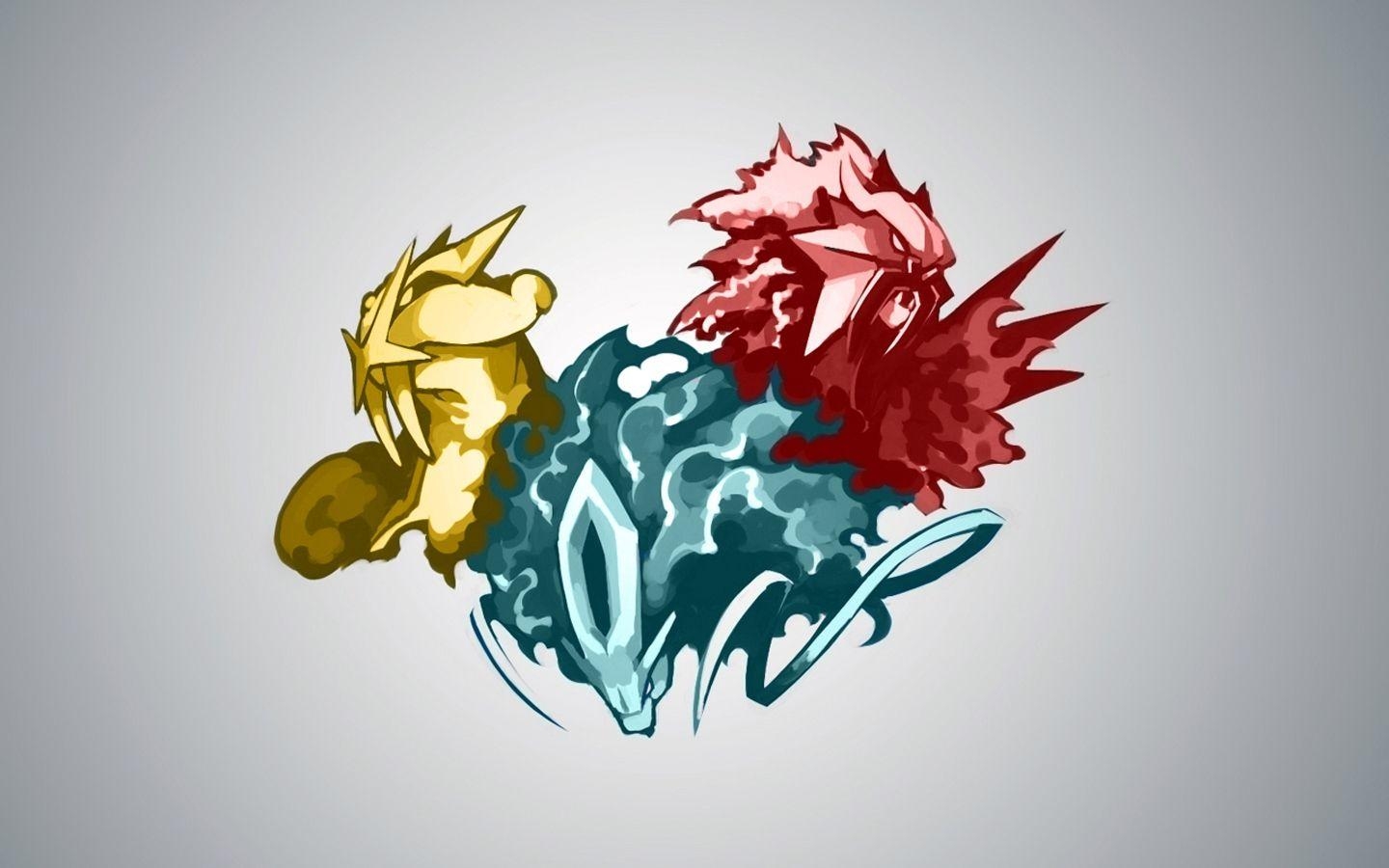 1440x900 pokemon simple background entei suicune raikou High Quality, Desktop