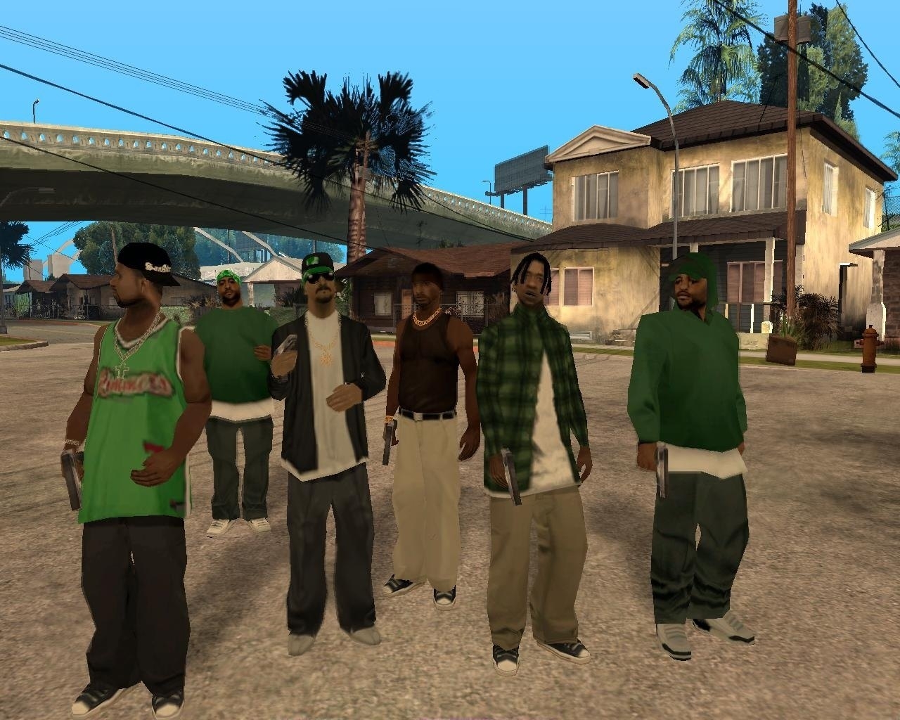 1280x1030 The Grove Street Family, Desktop