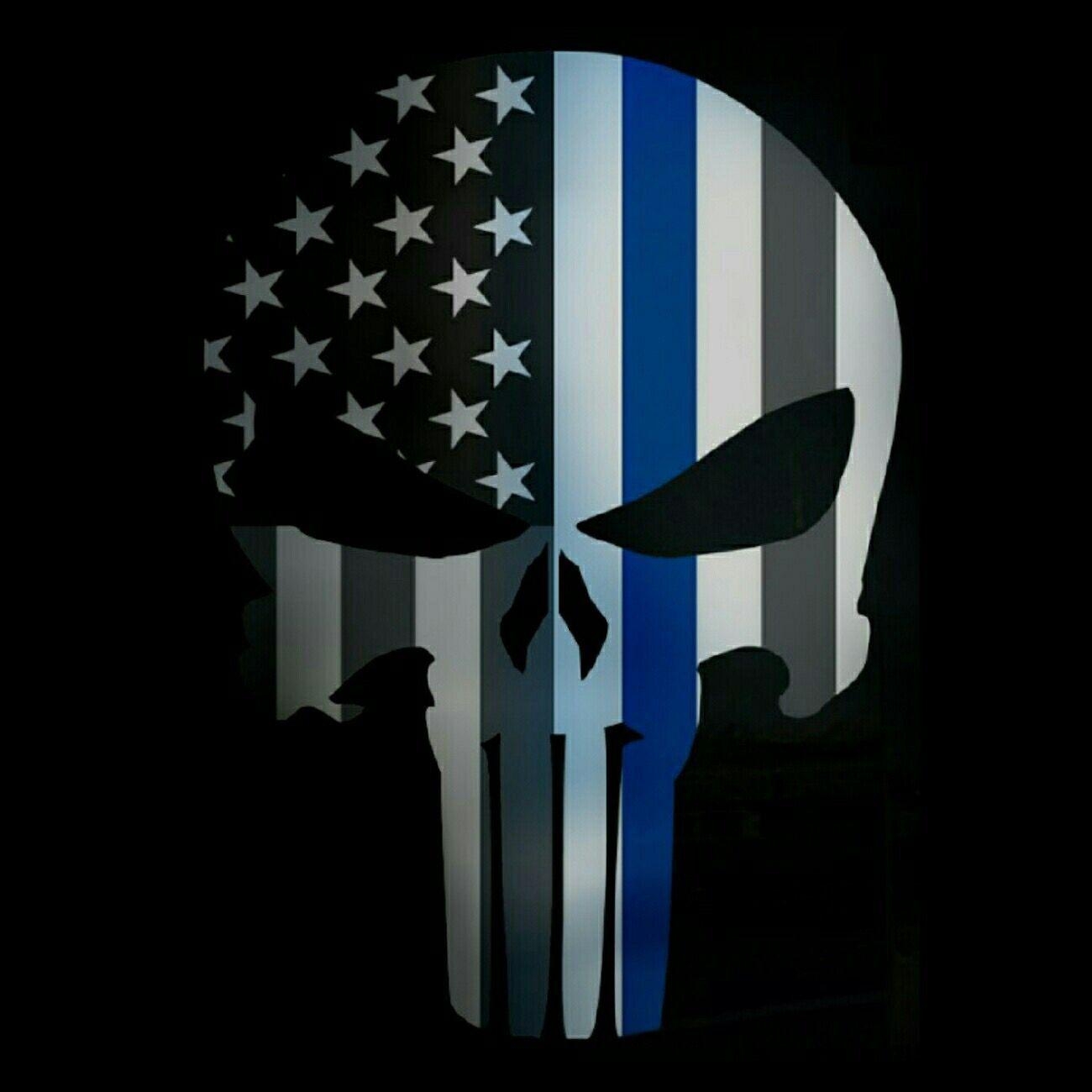 1300x1300 Punisher Skull. Punisher skull american flag, Thin blue line wallpaper, Punisher, Phone