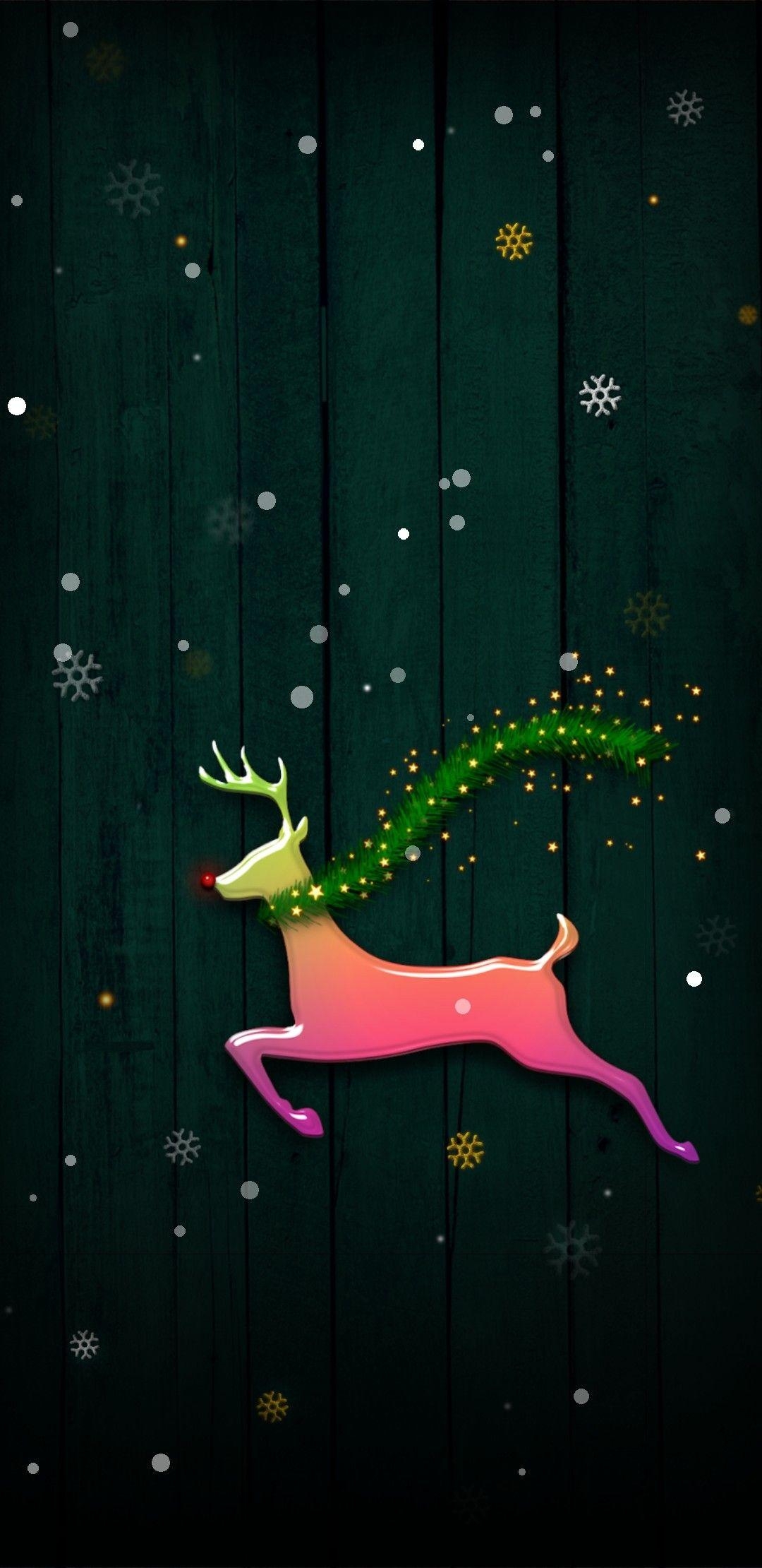 1080x2220 Rudolph Christmas wallpaper. Cute christmas wallpaper, Phone