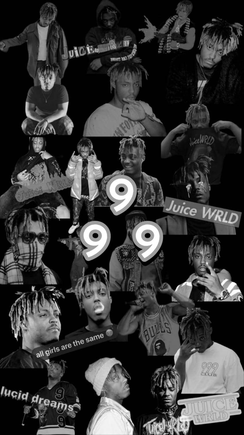 850x1520 Download Juice Wrld Black Collage Phone, Phone