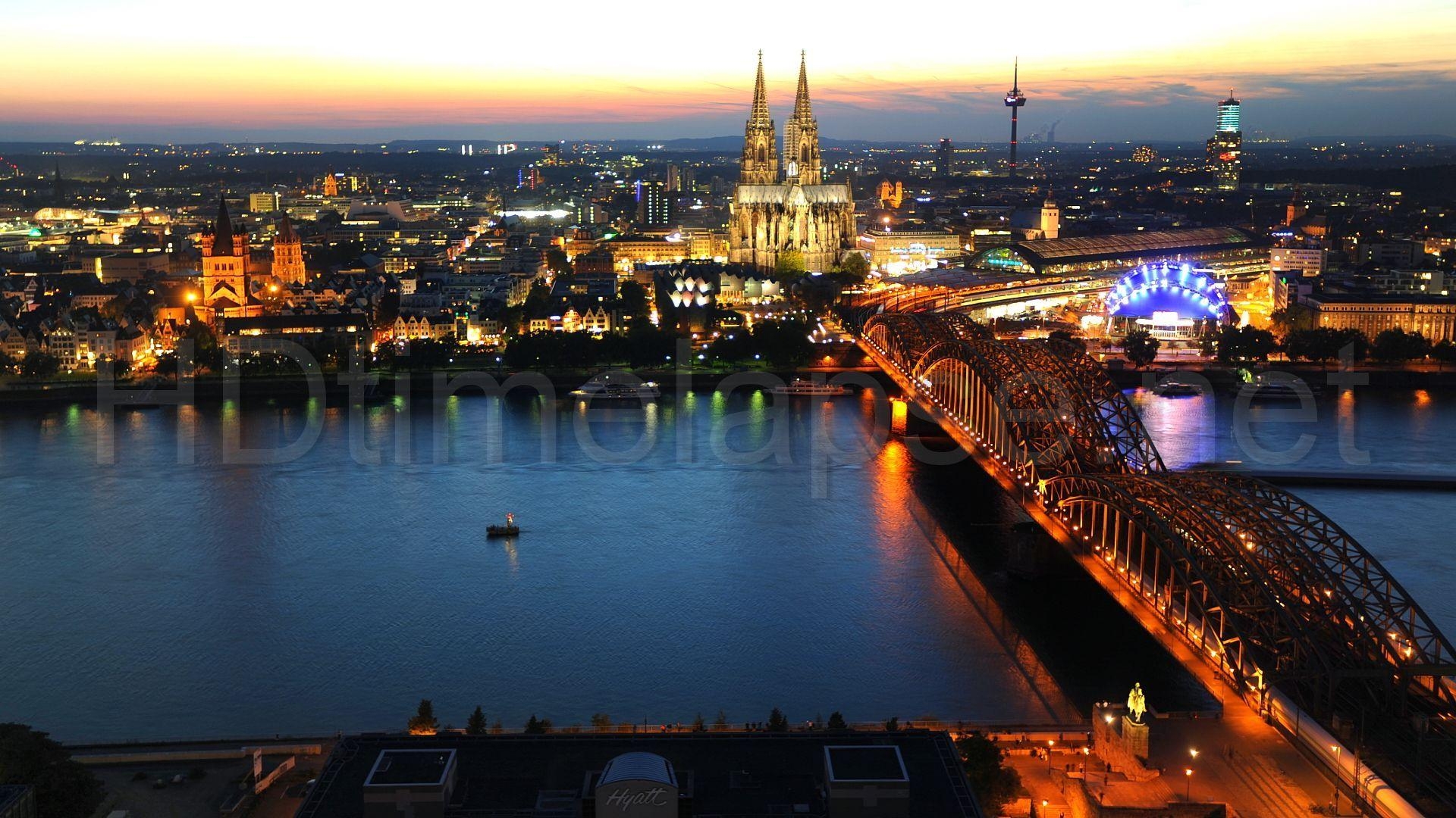 1920x1080 Cologne Cathedral Hohenzollern Bridge Germany wallpaper. HD, Desktop