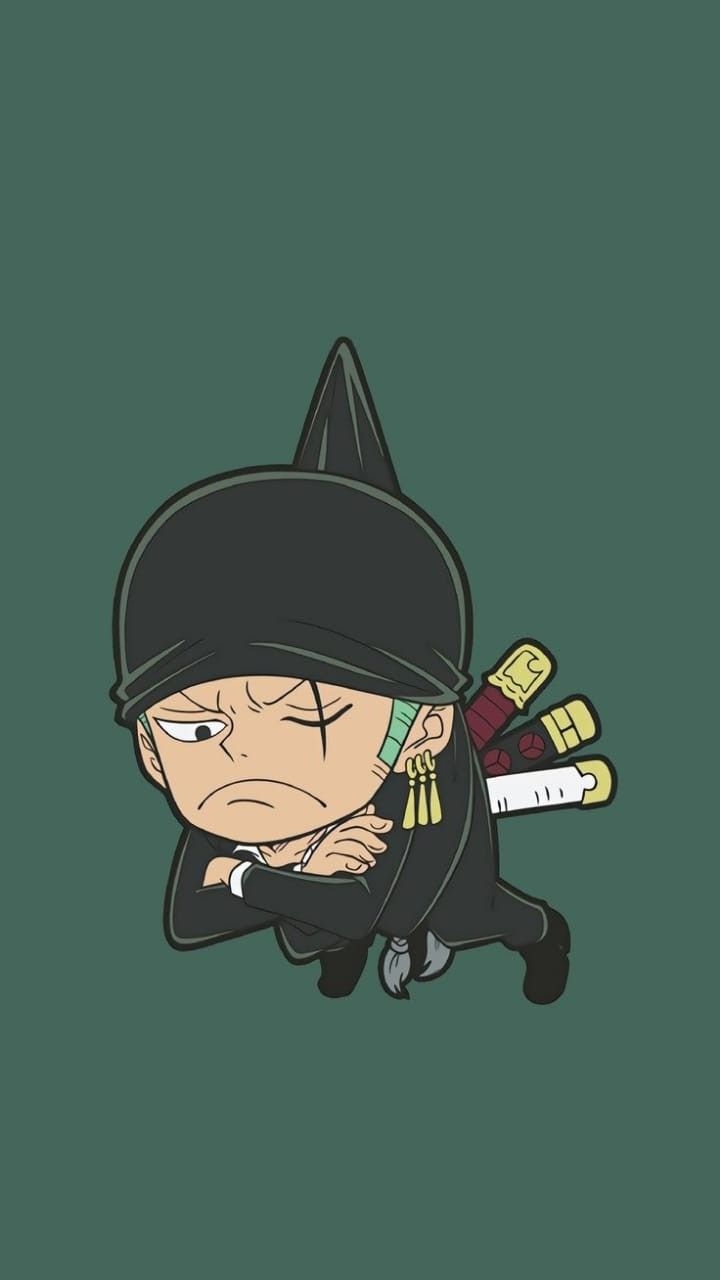 720x1280 Zoro Chibi. Manga anime one piece, Zoro one piece, One piece wallpaper iphone, Phone