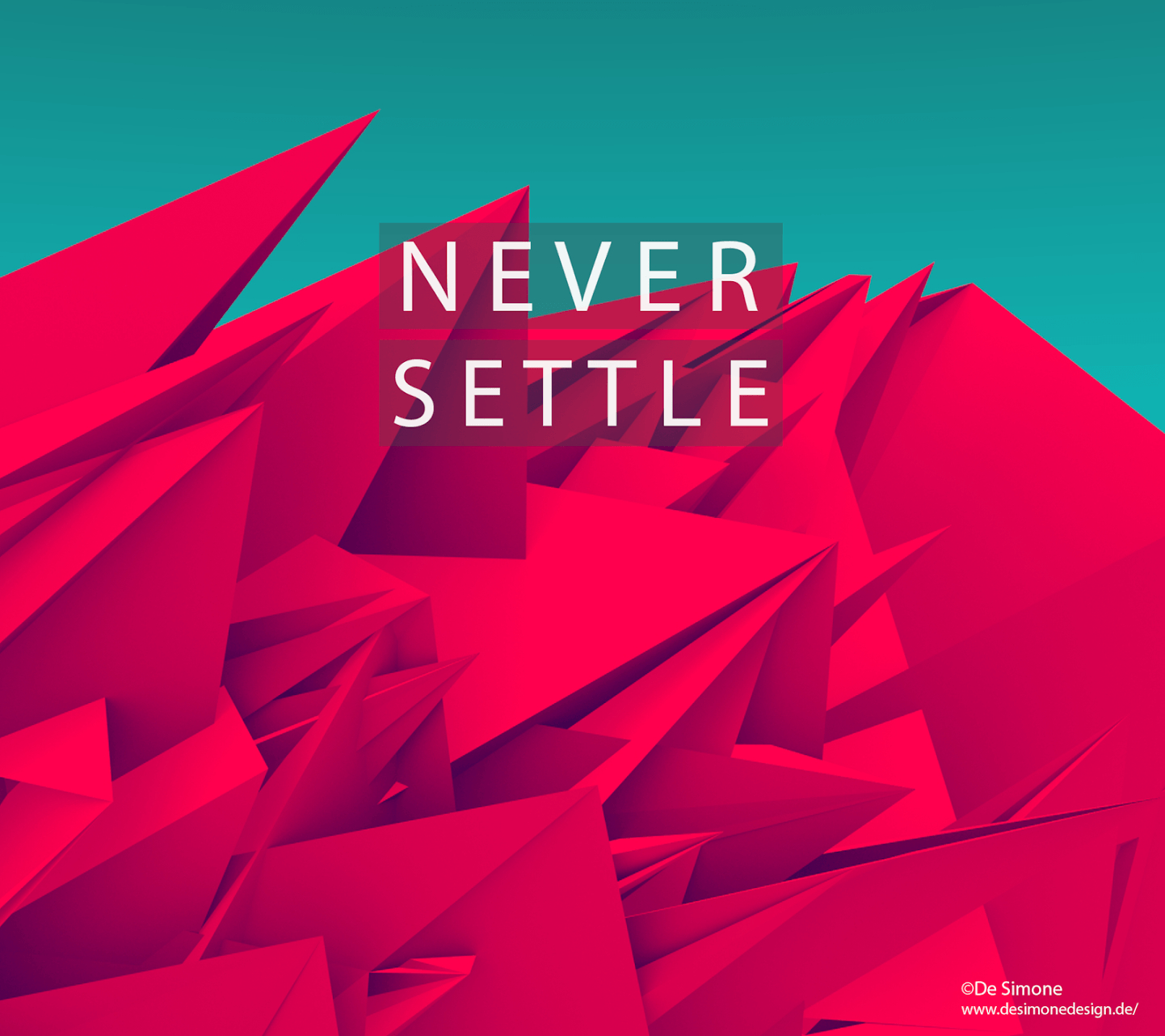 1450x1290 Cult of Android 'Never Settle' wallpaper for your OnePlus, Desktop