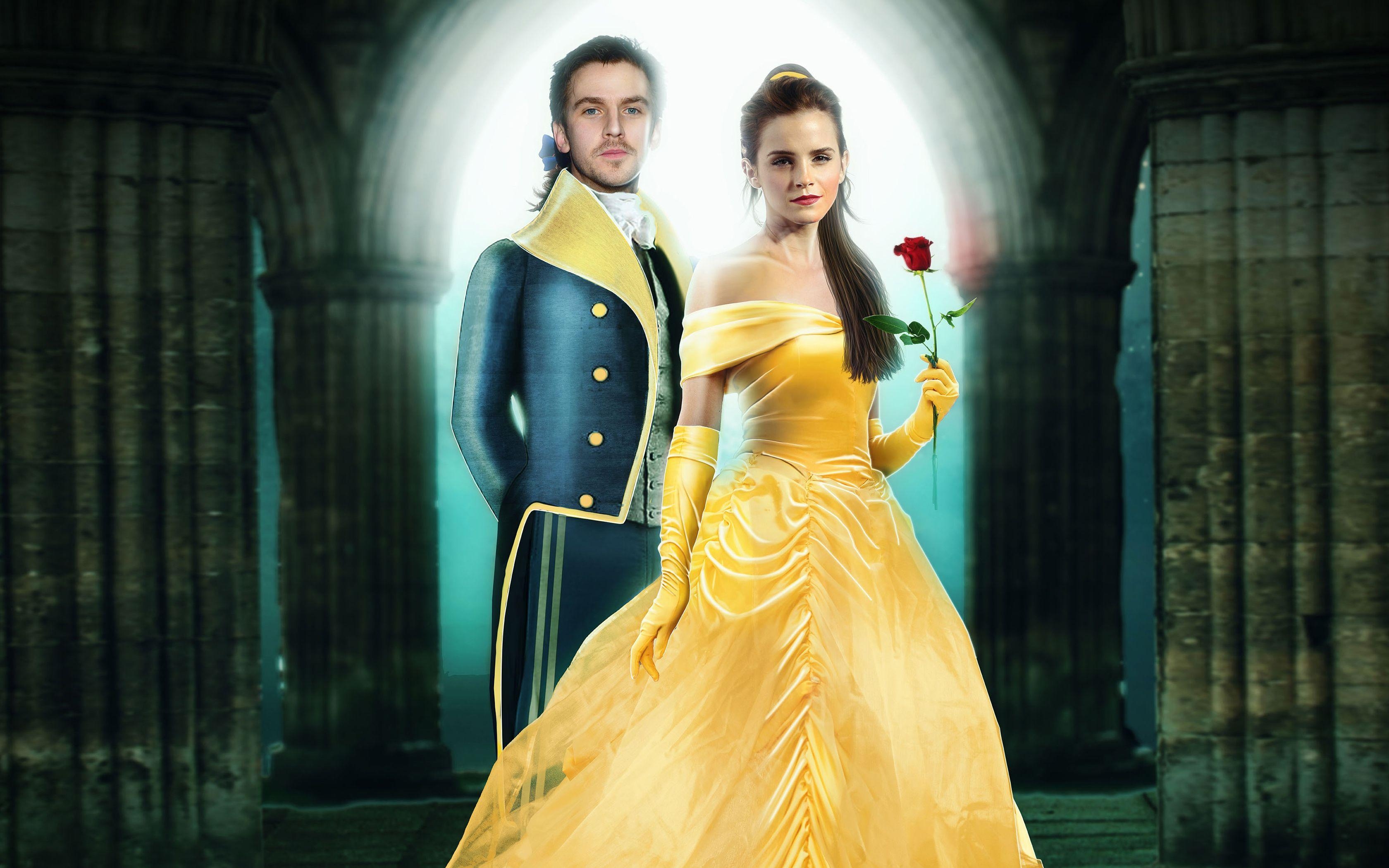 3360x2100 Dan Stevens Emma Watson Beauty and the Beast Wallpaper. HD, Desktop