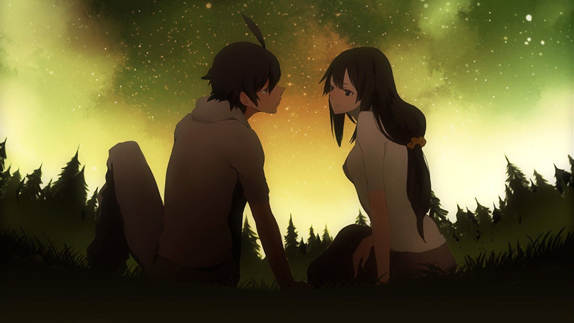 1920x1080 Cute Anime Couple Wallpaper, Desktop