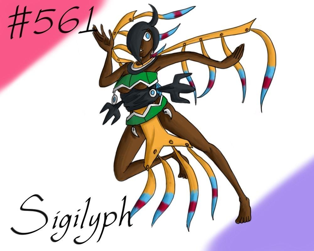 1000x800 Pokemon Gijinka Project 561 Sigilyph, Desktop