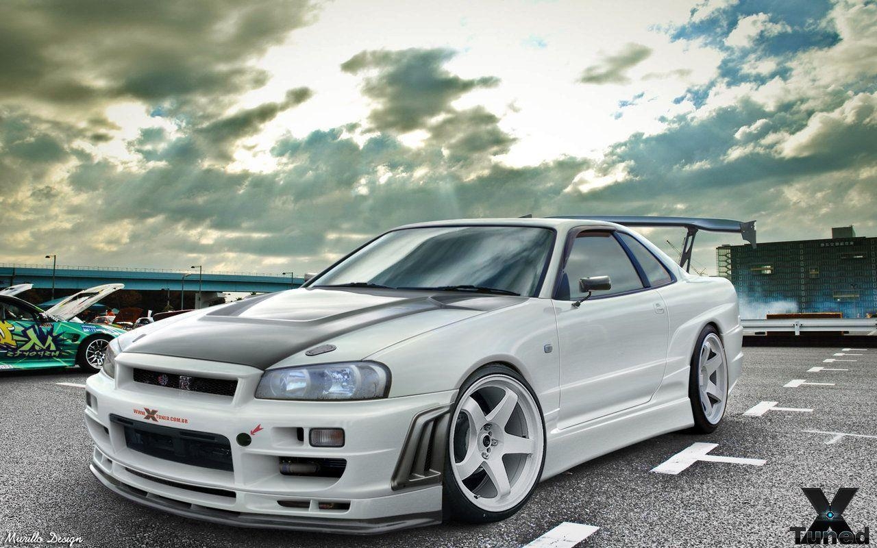 1280x800 Nissan Gtr Skyline R34 Drift, Desktop