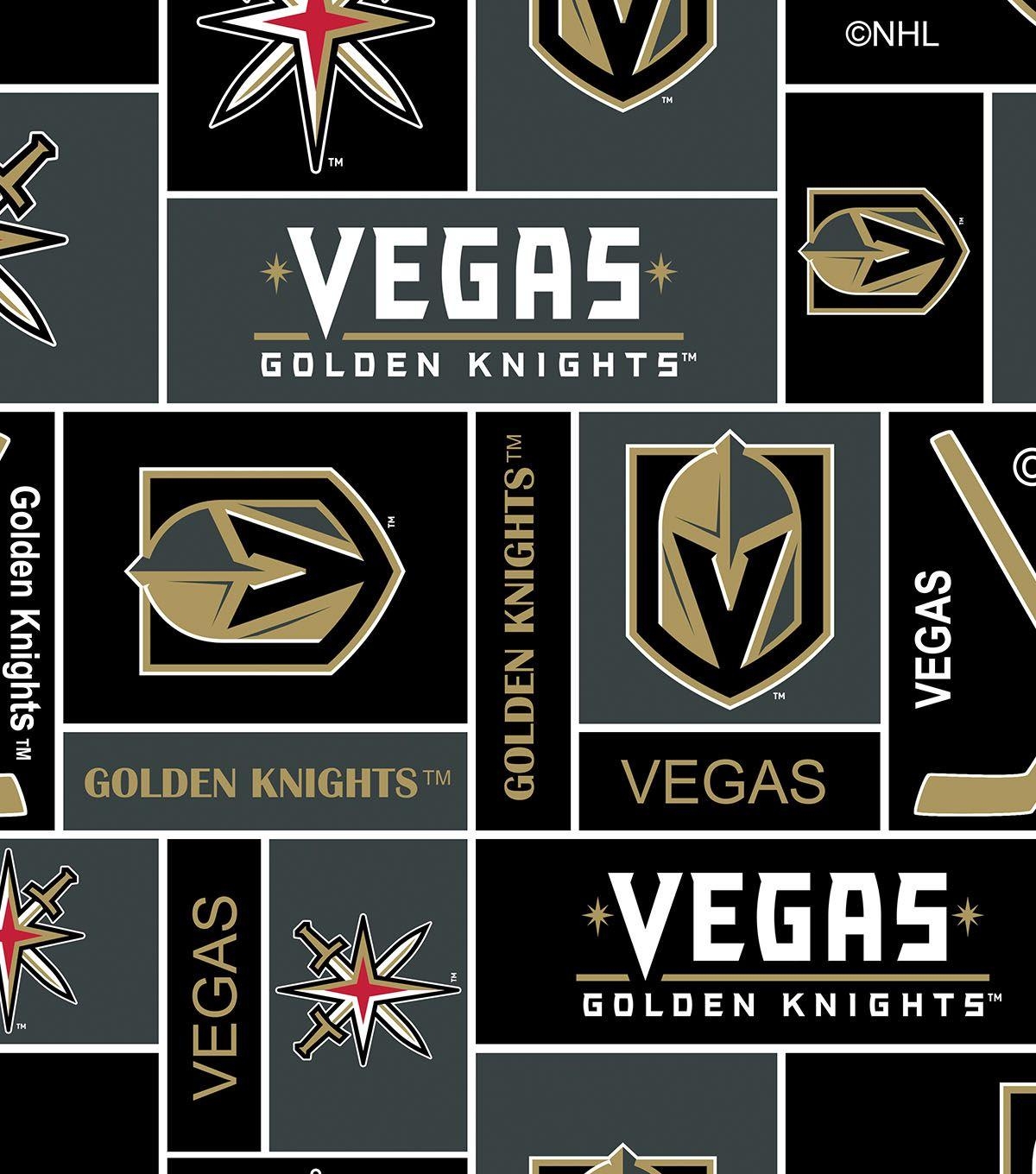 1200x1360 Vegas Golden Knights Fleece Fabric 60''-Block, Phone