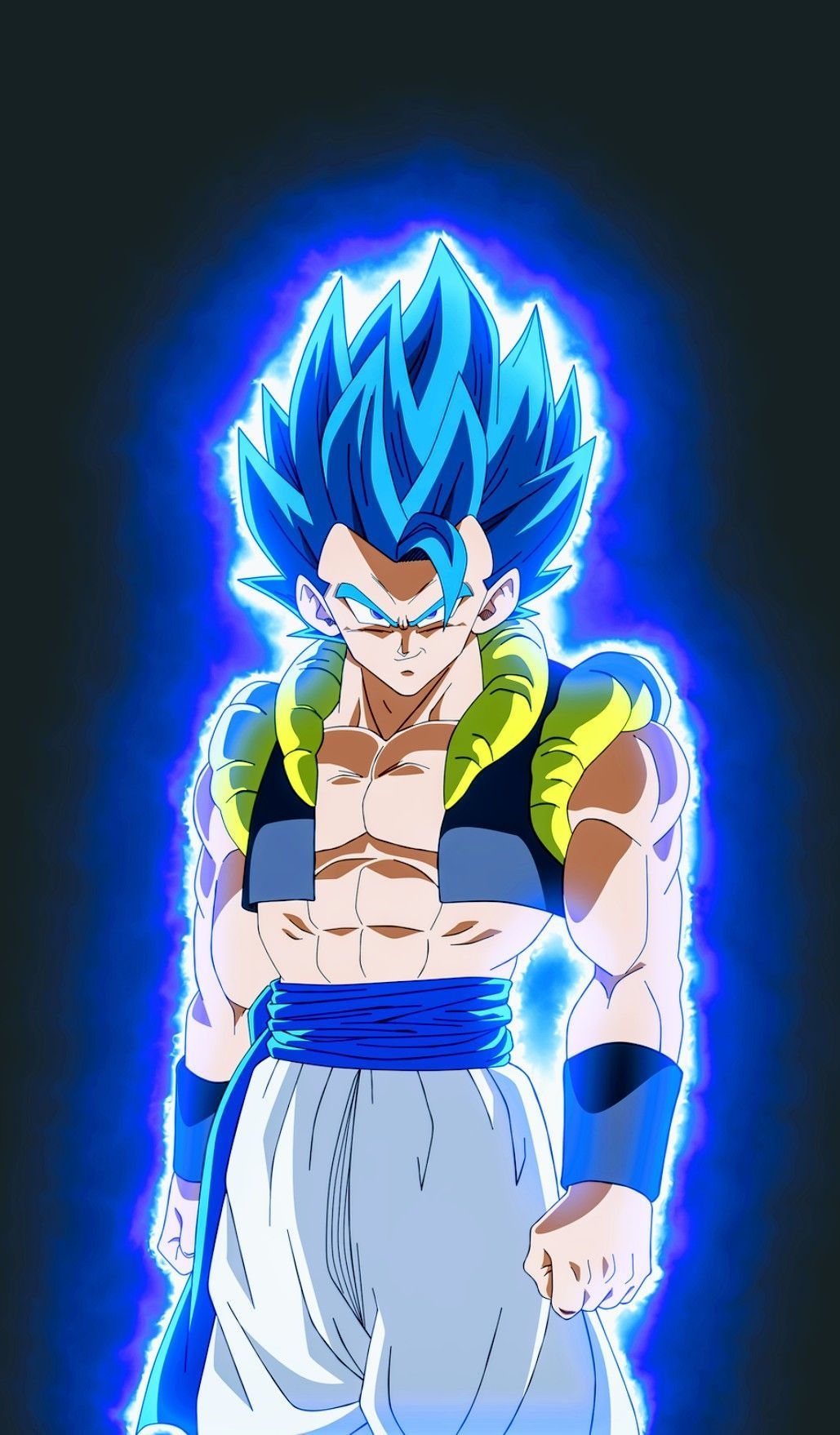 1030x1760 Gogeta Super Saiyan Blue, Dragon Ball Super. Desenhos dragonball, Phone