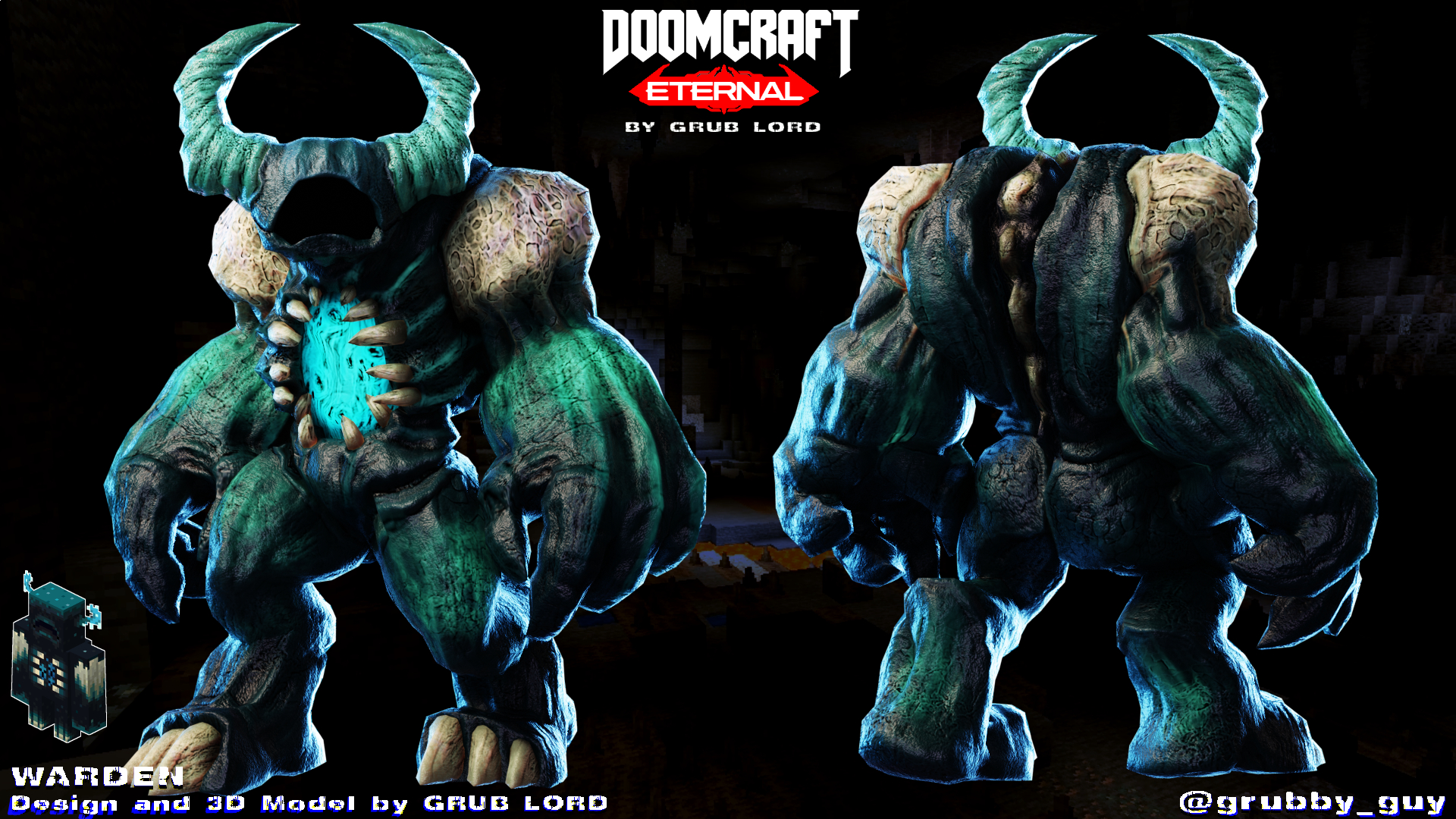 1920x1080 DOOMCRAFT ETERNAL By GRUB LORD On Newgrounds, Desktop