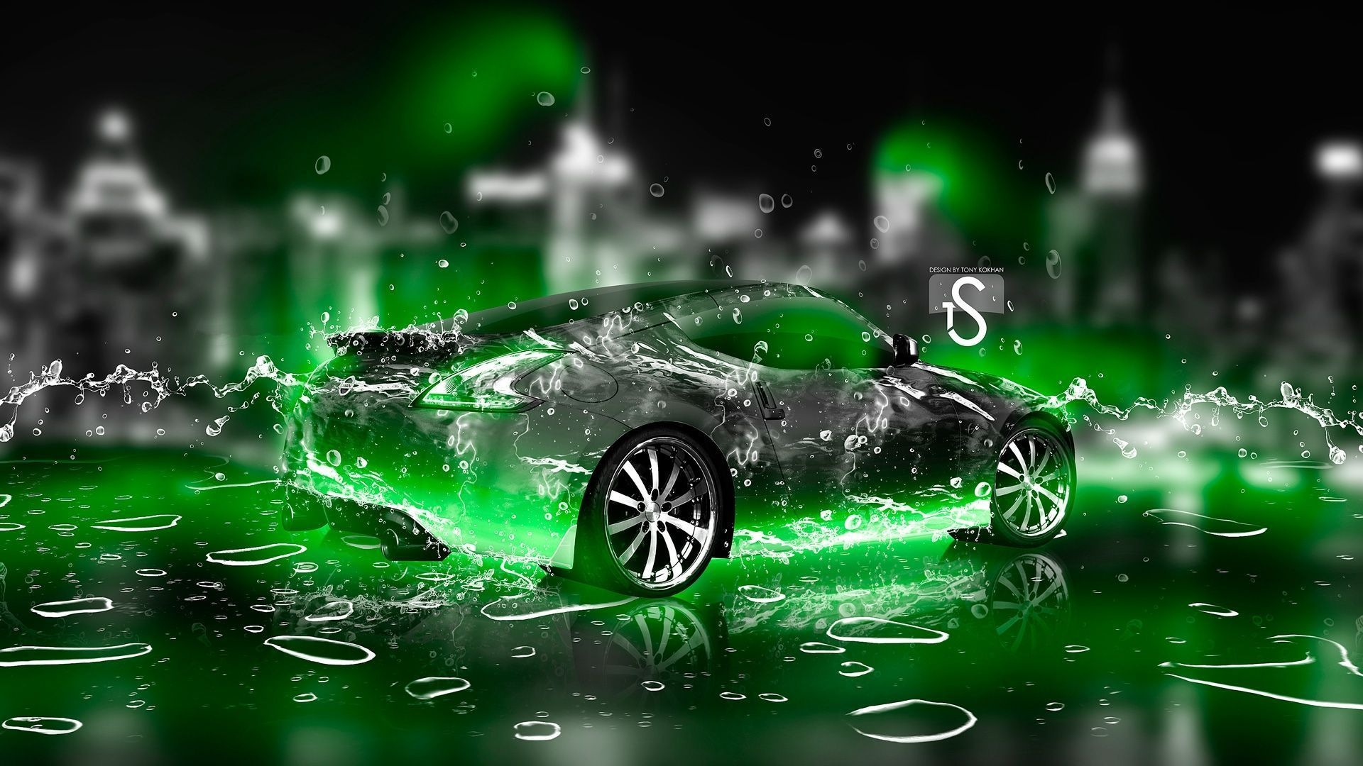 1920x1080 Neon Green Cool Car Wallpaper, Desktop