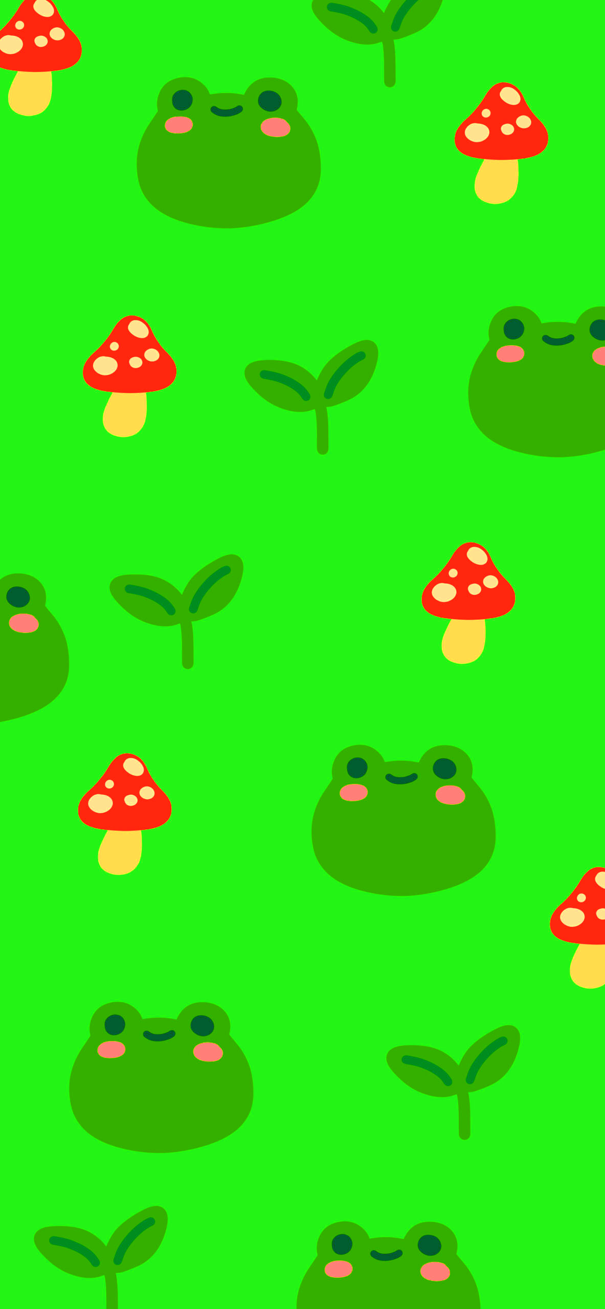 1190x2560 Cute Frog Wallpaper, Phone