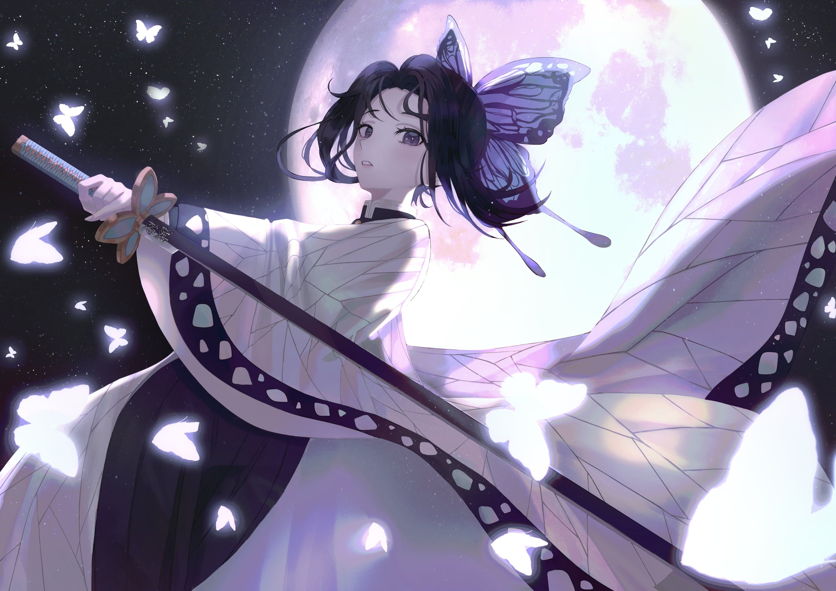 3510x2480 Anime Demon Slayer: Kimetsu no Yaiba #Butterfly #Girl Shinobu Kochou #Sword K #wallpaper #hdwallpaper #desktop. Anime, HD anime wallpaper, Anime image, Desktop