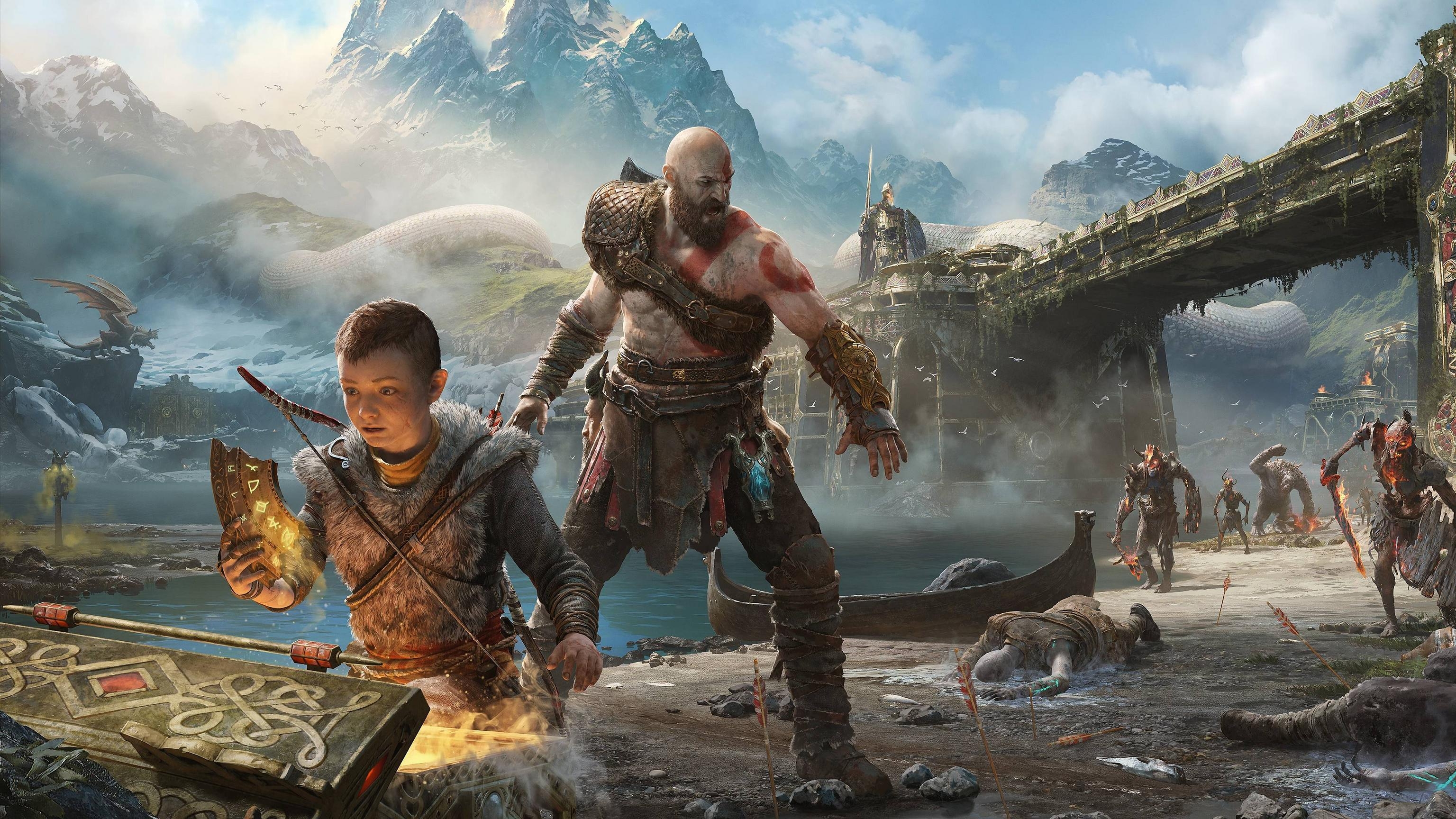 3080x1730 PS4 God of War Wallpaper Free PS4 God of War Background, Desktop