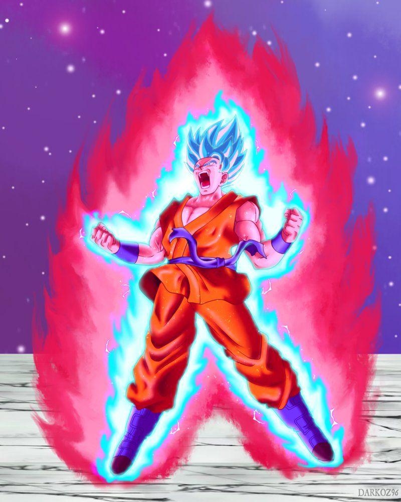 800x1000 Goku Super Saiyan God Blue Kaioken Beta Demo, Phone