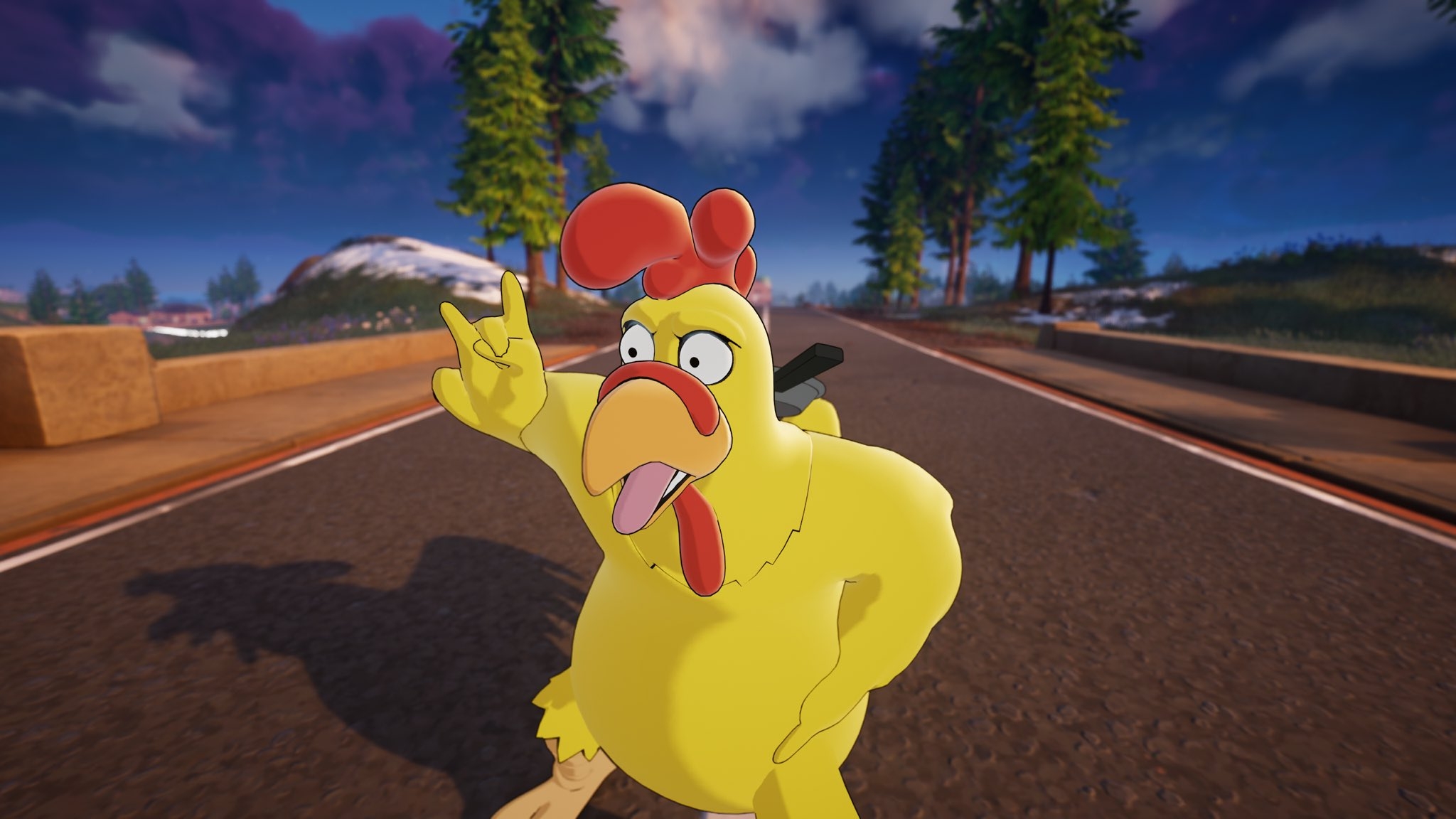 2050x1160 The Giant Chicken Fortnite wallpaper, Desktop