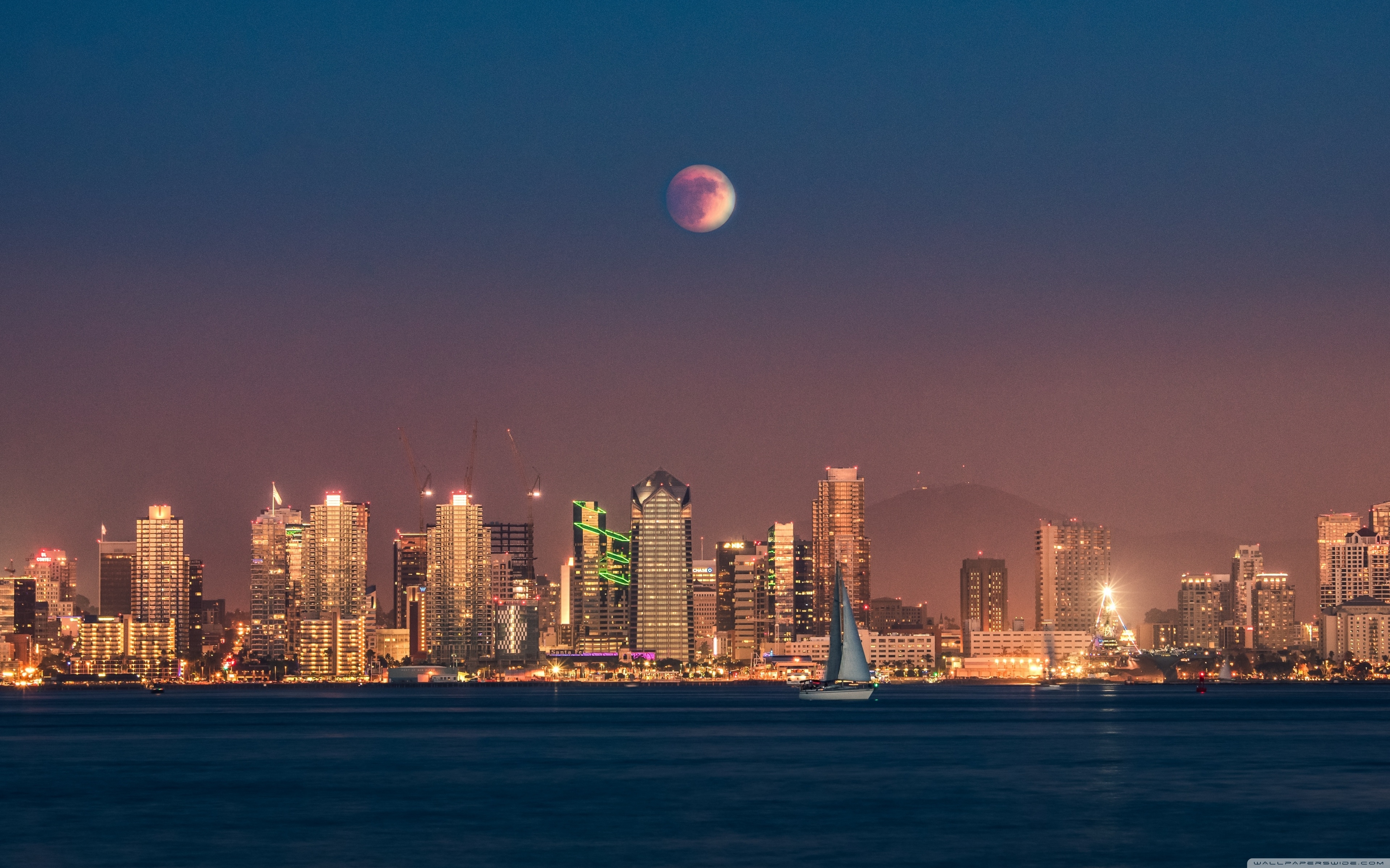 3840x2400 Free download Supermoon Eclipse over San Diego 4K HD Desktop Wallpaper for 4K [] for your Desktop, Mobile & Tablet. Explore Supermoon Wallpaper, Desktop