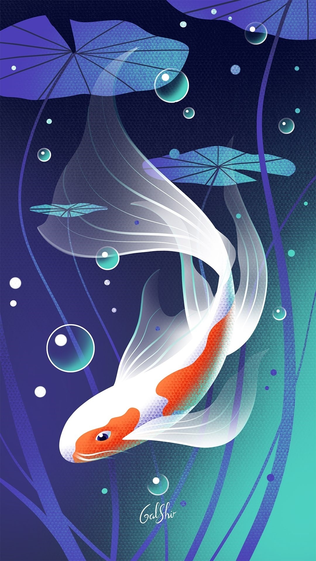 1080x1920 Koi Fish iPhone Wallpaper, Phone