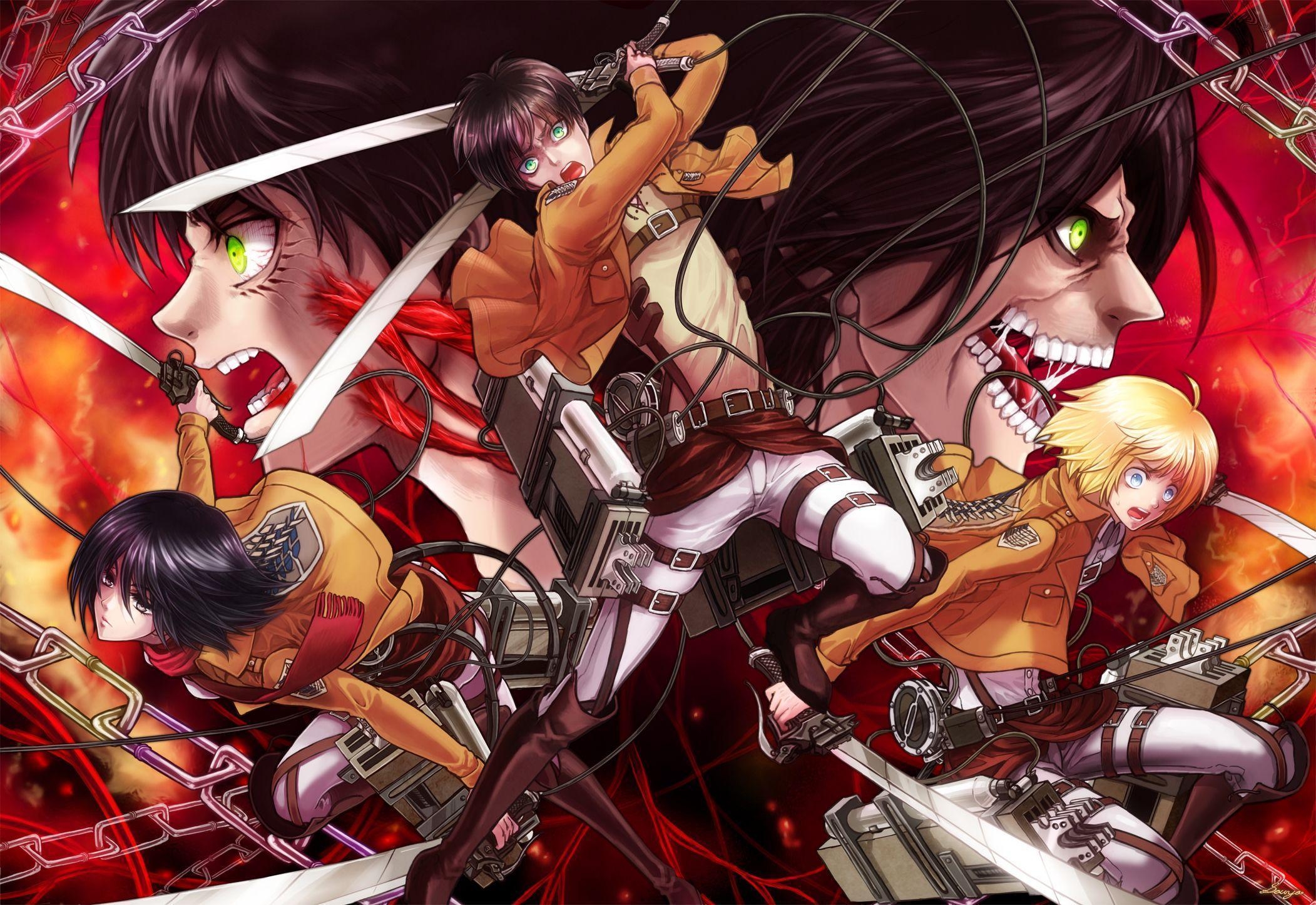 2110x1450 Attack on Titan HD Wallpaper and Background, Desktop