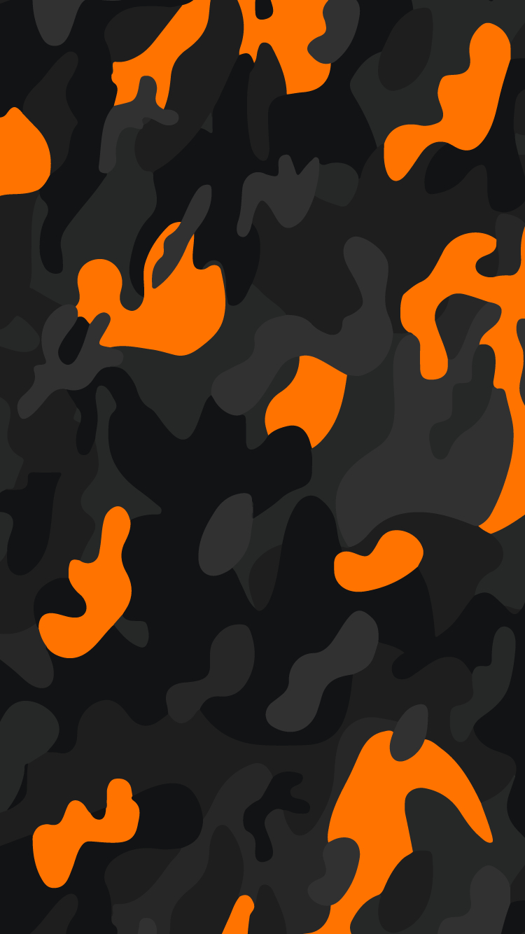 750x1340 Ma Wallpaper Camo Black & Orange Black Camo Background HD Wallpaper, Phone