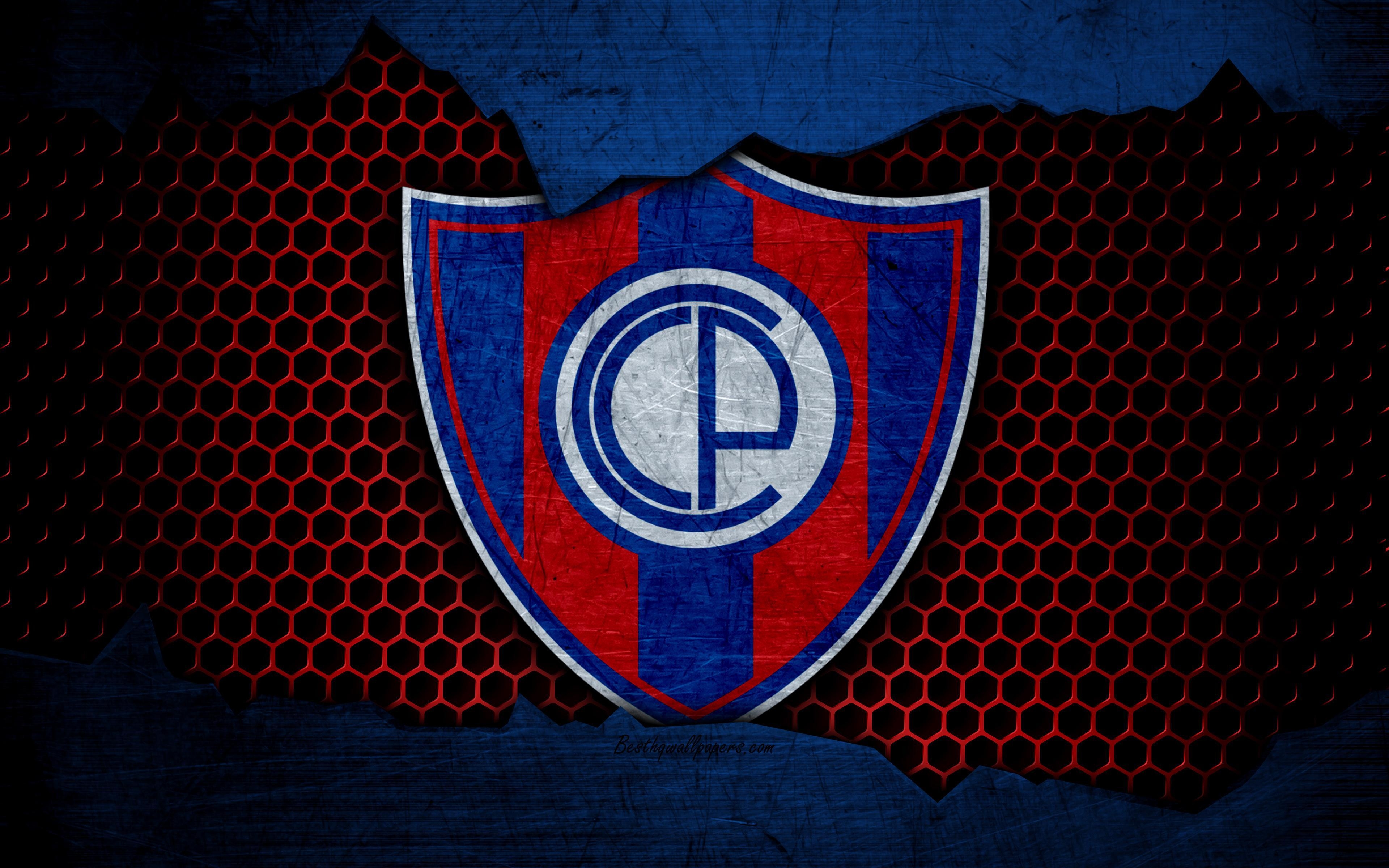 3840x2400 Download wallpaper Cerro Porteno, 4k, logo, Paraguayan Primera, Desktop