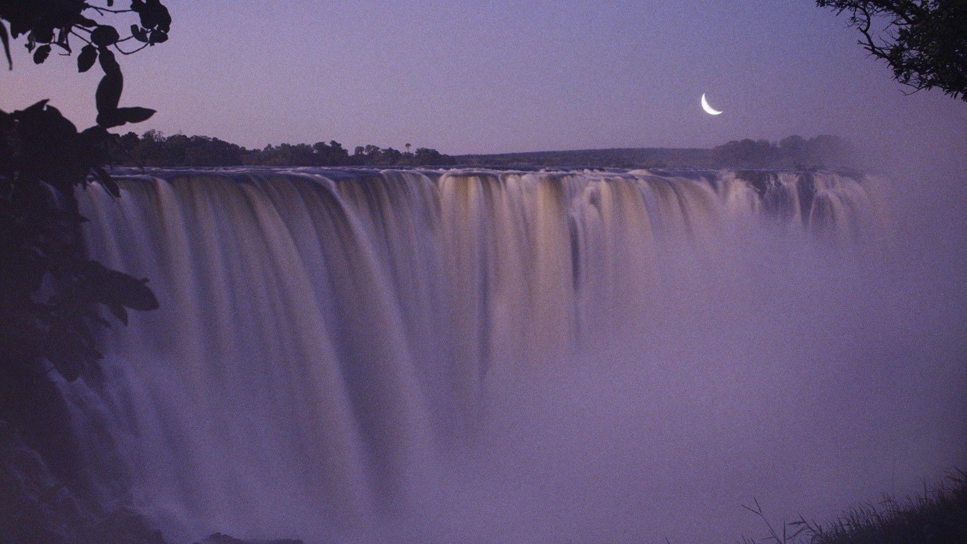 1920x1080 Waterfalls: Victoria Zimbabwe Falls Beautiful 3D Nature Wallpaper, Desktop