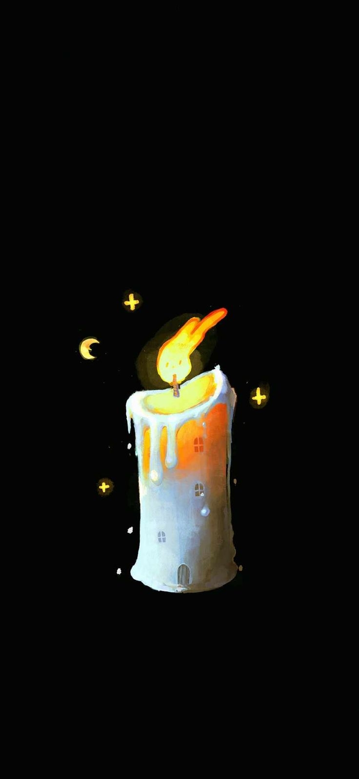 740x1600 Night Candle HD IPhone Wallpaper, Phone