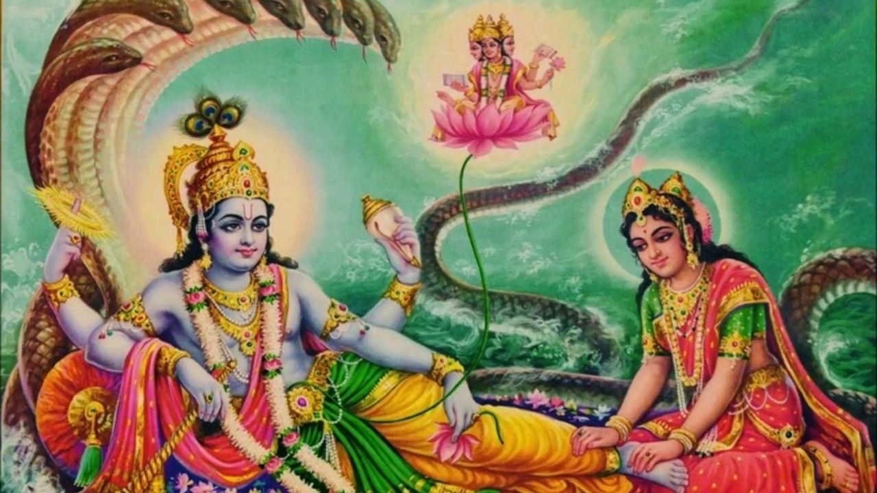 1280x720 laxmi narayana bajan with beautiful image, Desktop