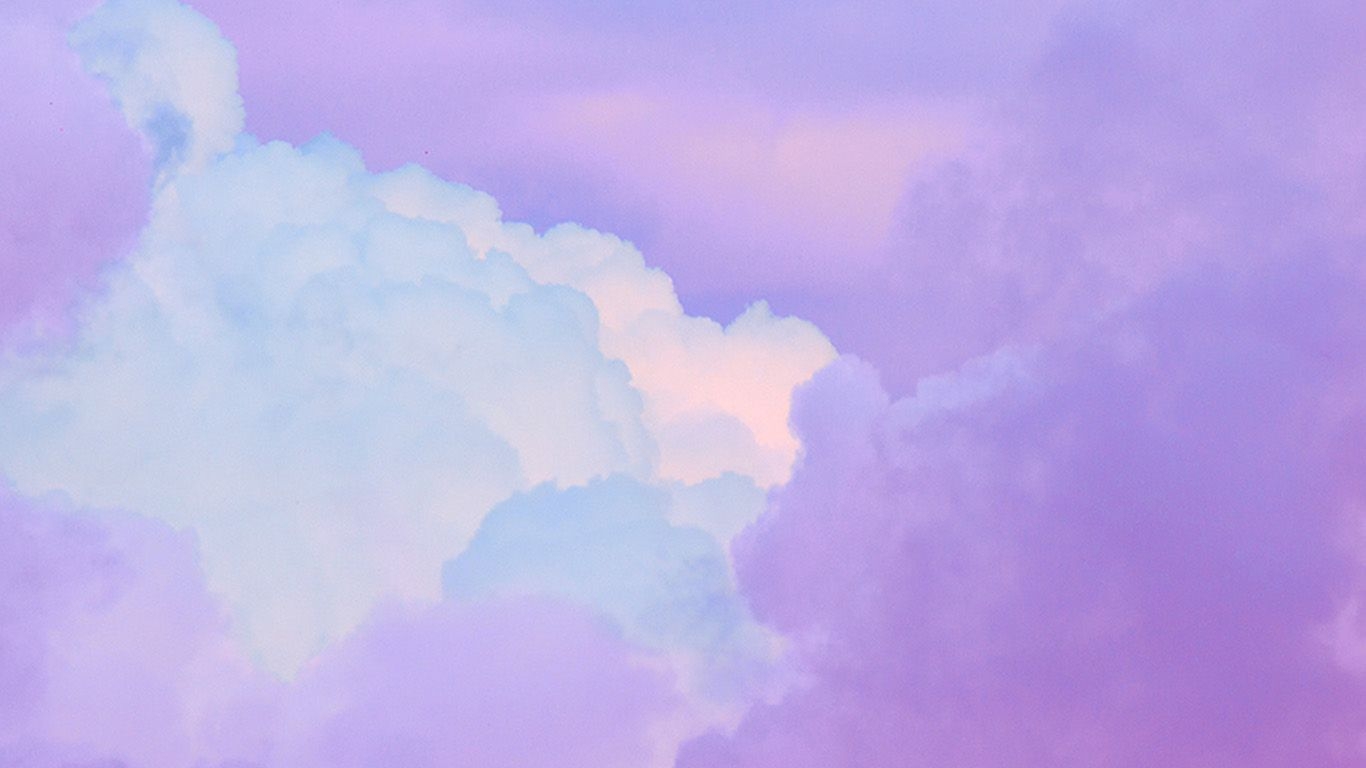 1370x770 Wallpaper /bj18 Cloud Sky Purple Art/ Via, C. Desktop Wallpaper Art, Aesthetic Desktop Wallpaper, Purple Art, Desktop