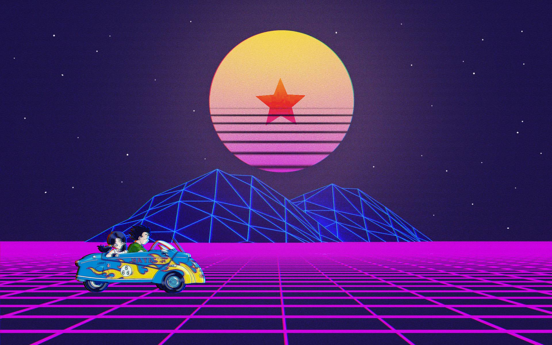 1920x1200 Dragon Ball Z Vaporwave, Desktop