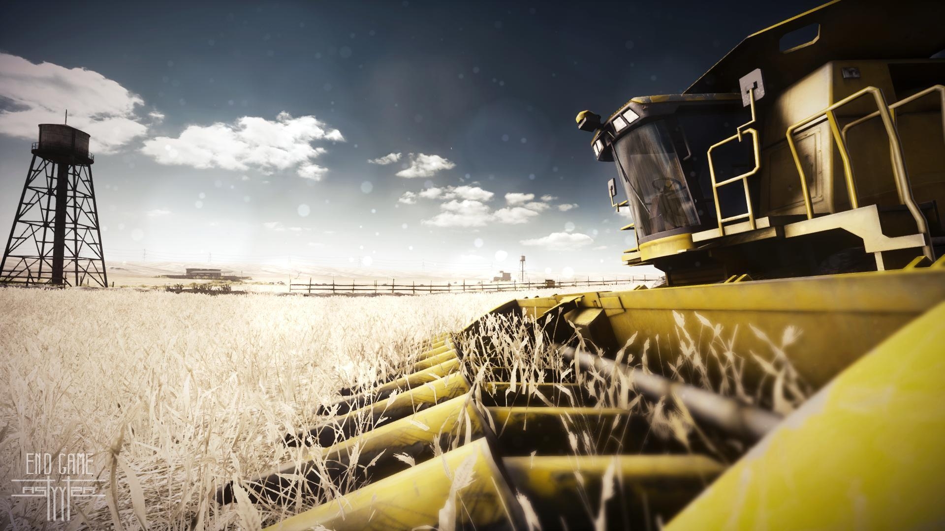 1920x1080 Farm tractor harvest crops fields wallpaperx1080, Desktop