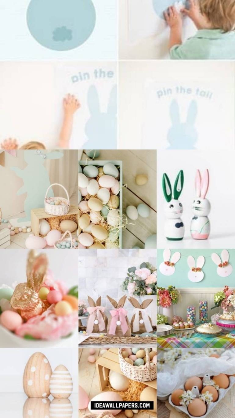 770x1370 Easter Day Collage Wallpaper, Phone